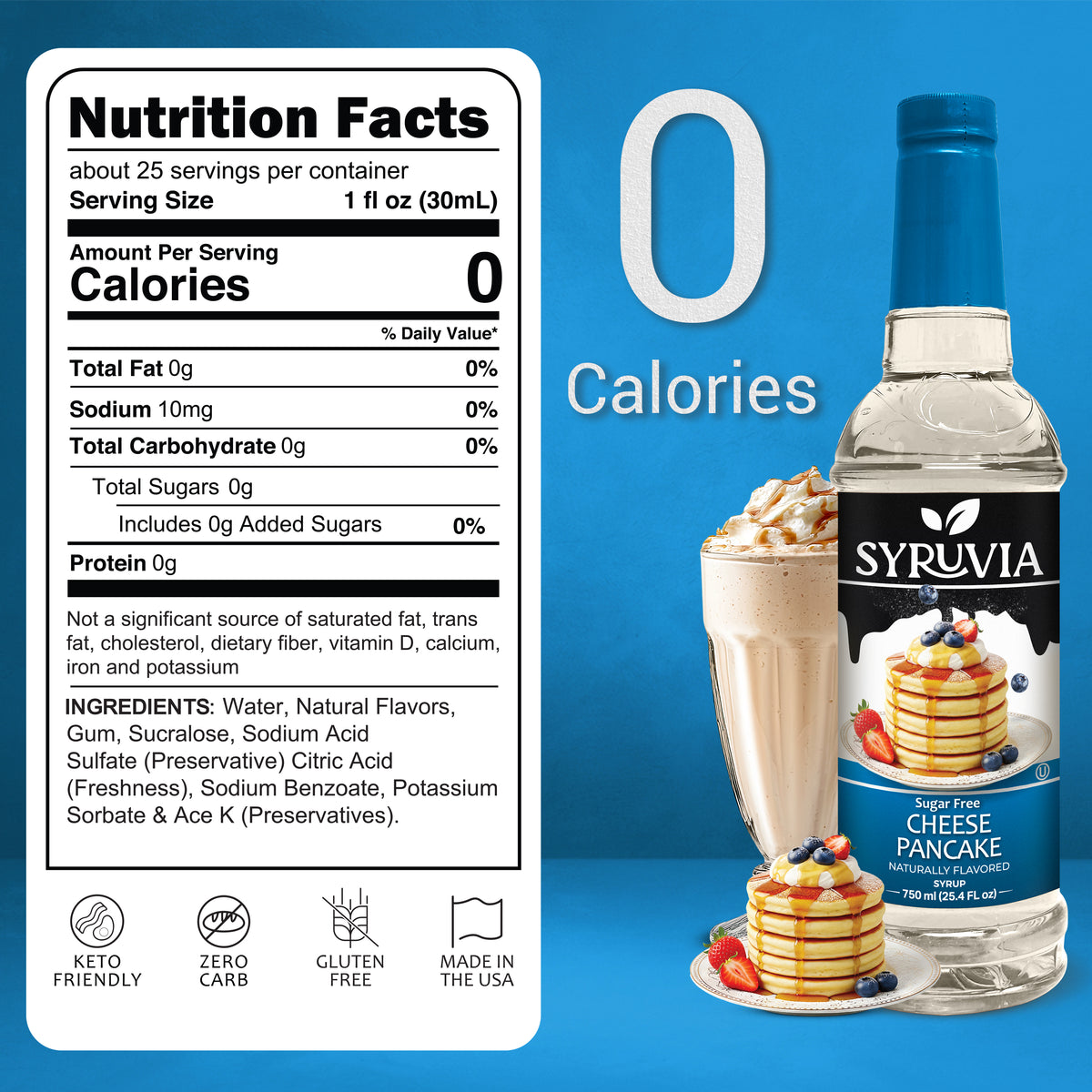 Sugar-Free Cheese Pancake Syrup Syruvia