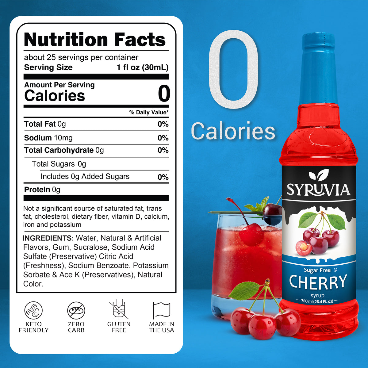 Sugar-Free Cherry Syrup Syruvia