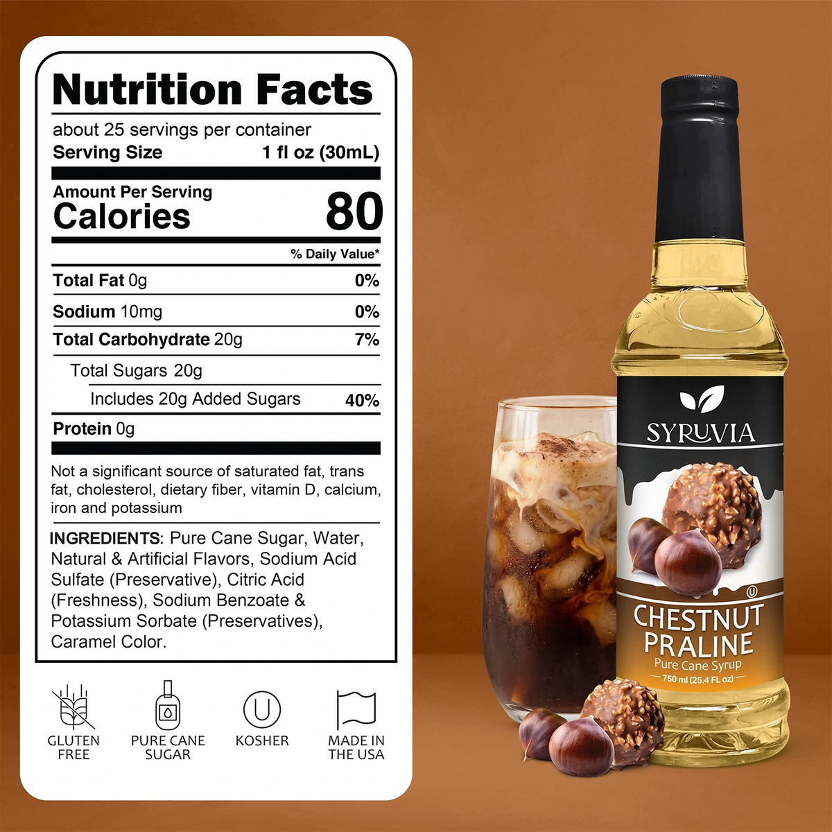 Chestnut Praline Syrup