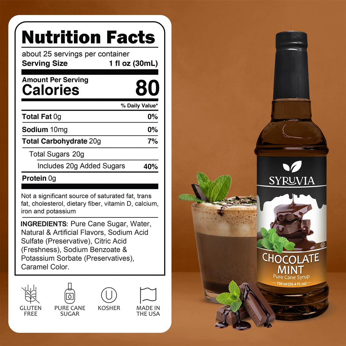 Chocolate Mint Syrup Syruvia