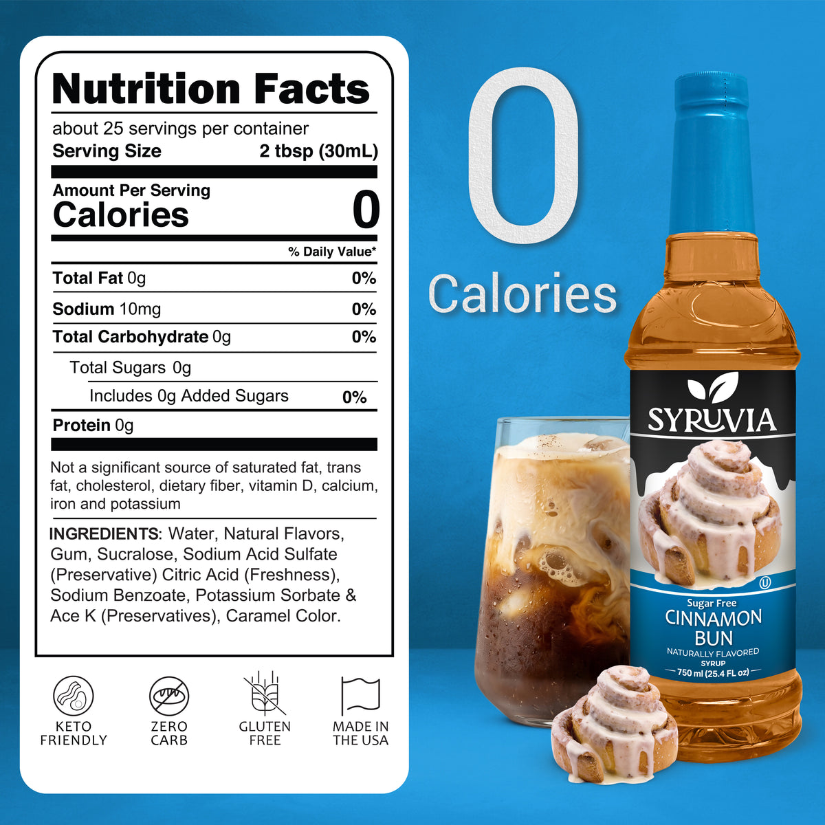Sugar-Free Cinnamon Bun Syrup Syruvia