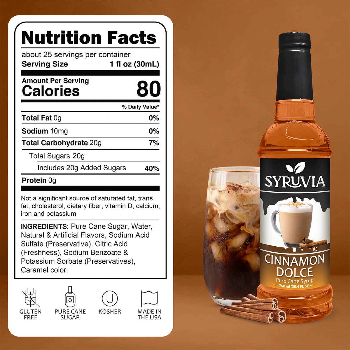 Cinnamon Dolce Syrup Syruvia