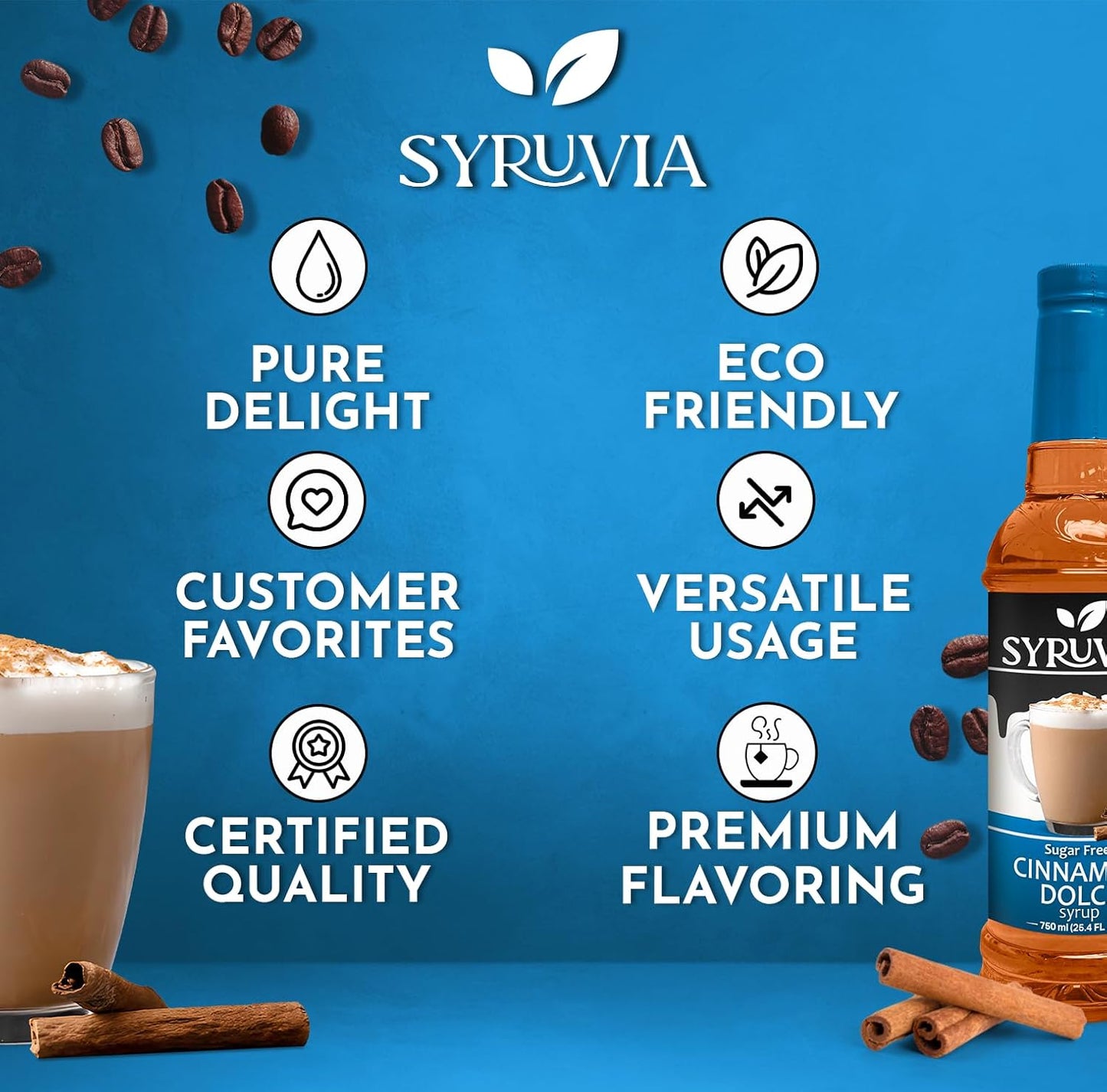 Cinnamon Dolce syrup for coffee sugar free