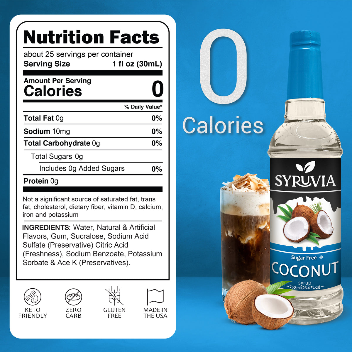 Sugar-Free Coconut Syrup Syruvia
