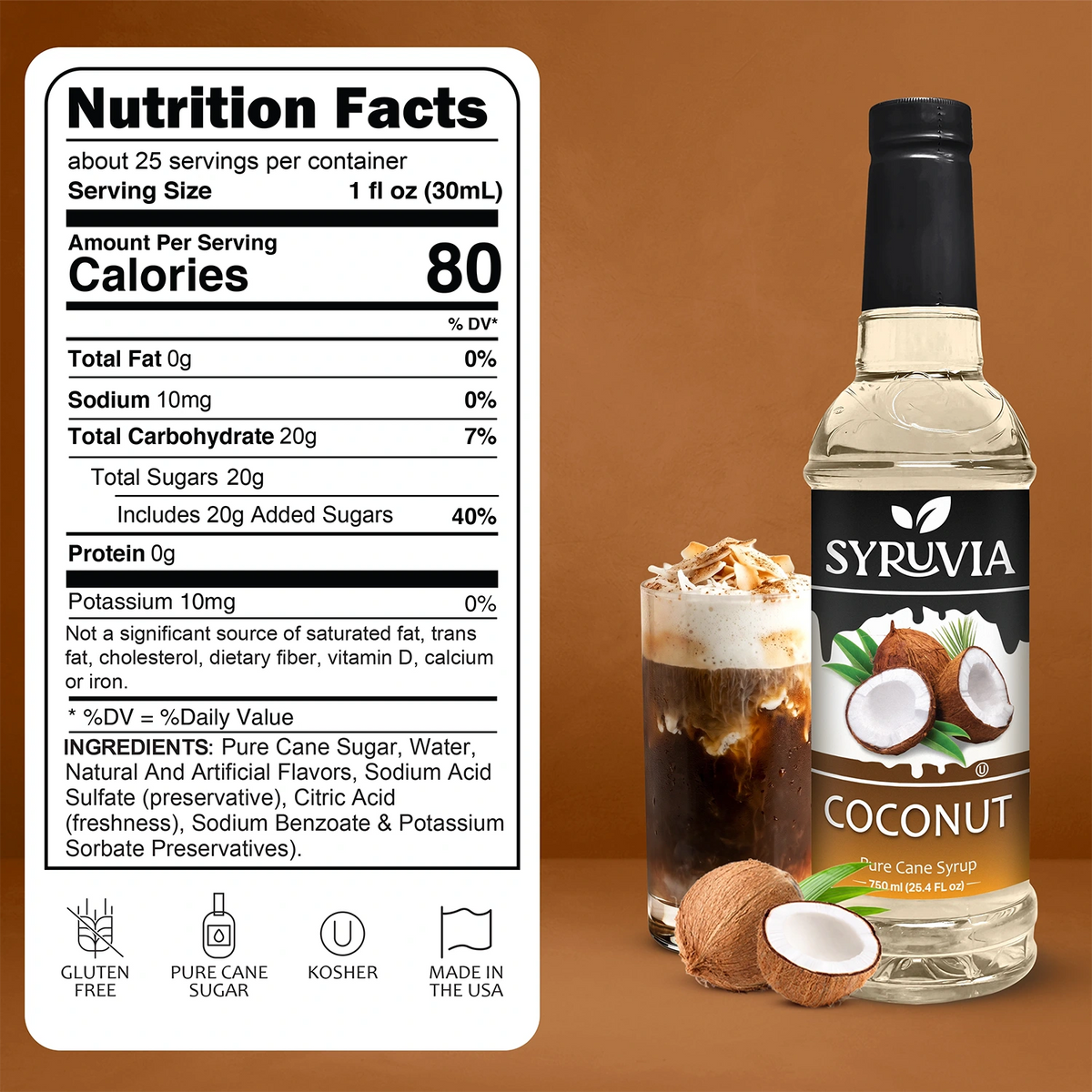 Coconut Syrup Syruvia
