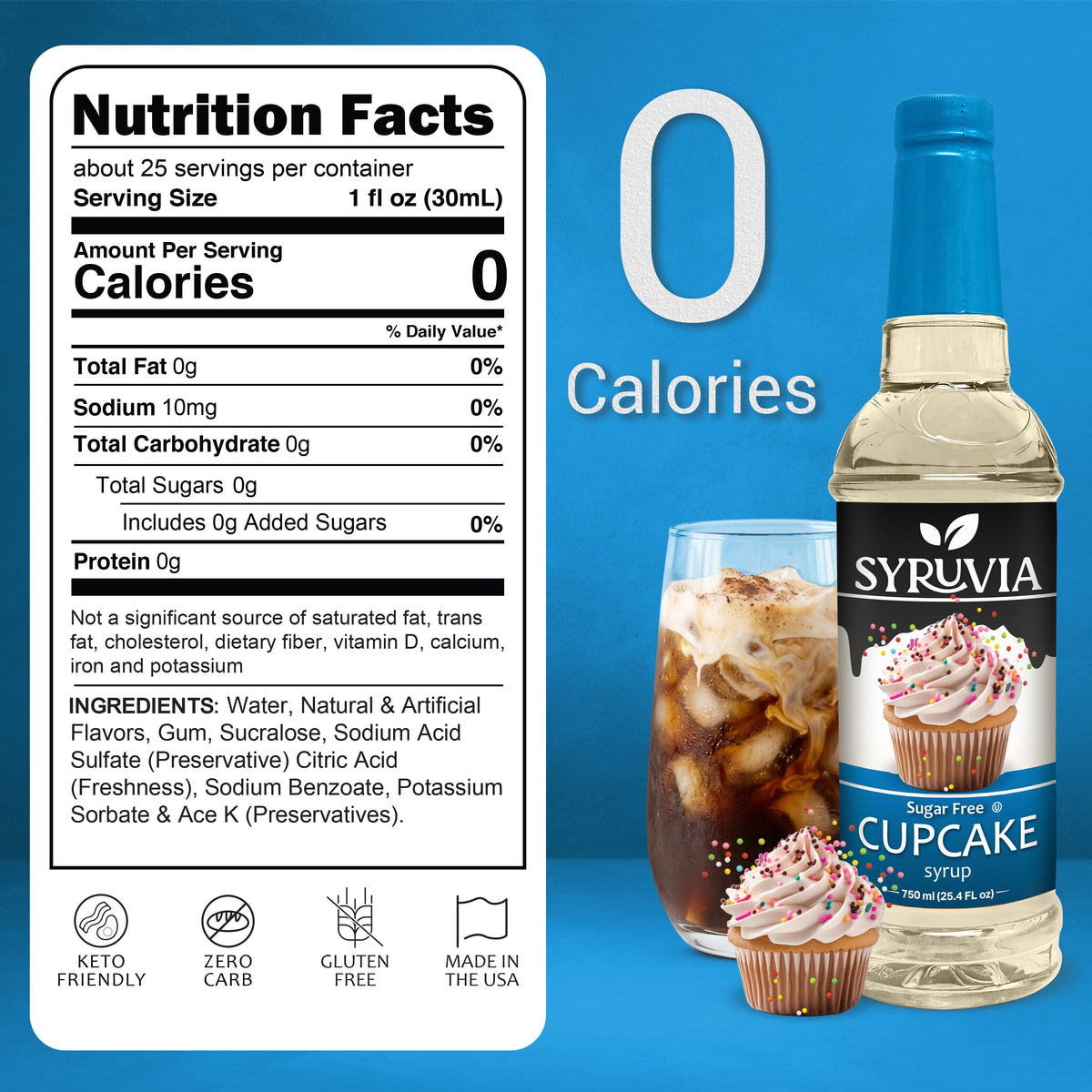Sugar-Free Cupcake Syrup Syruvia