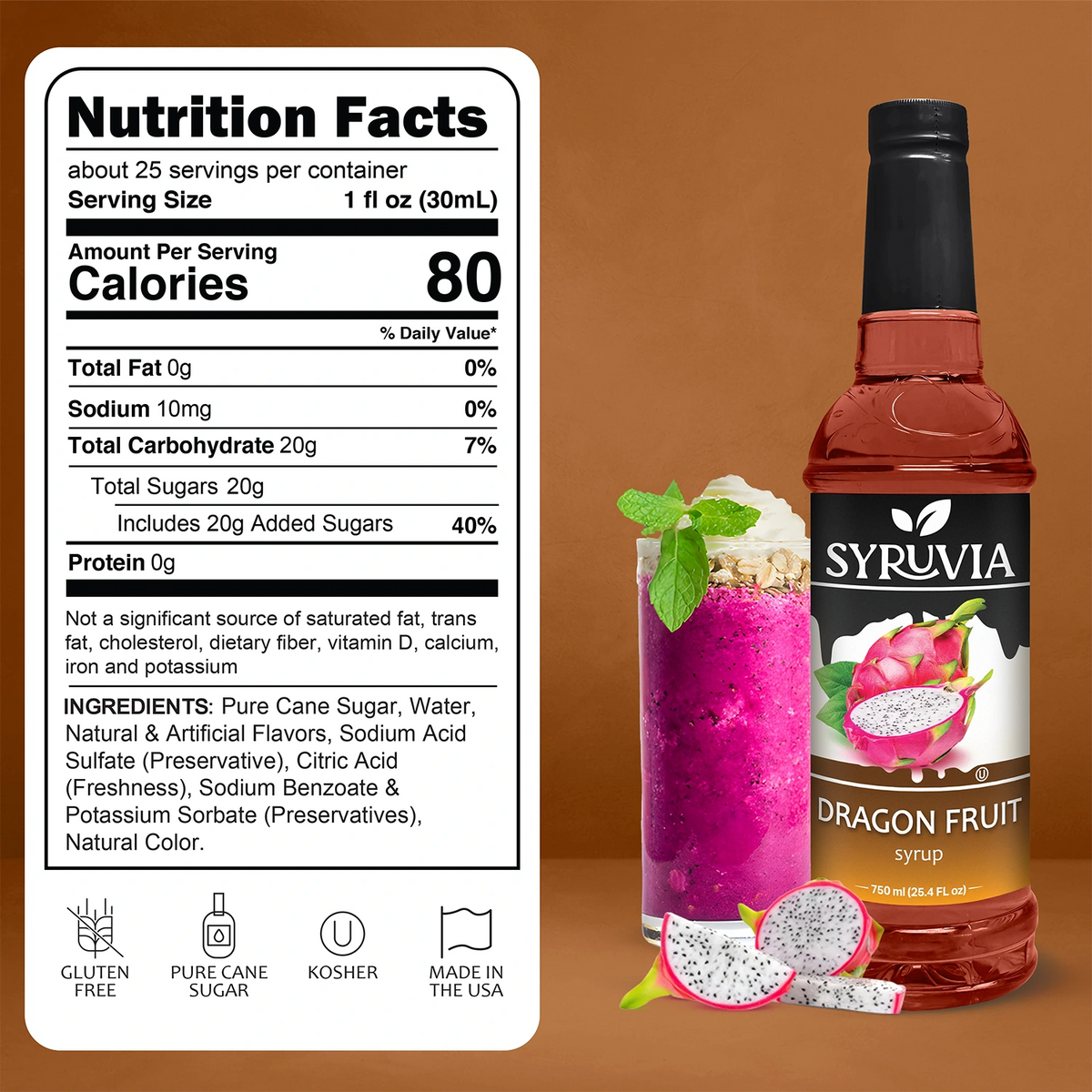 Dragon Fruit Syrup Syruvia