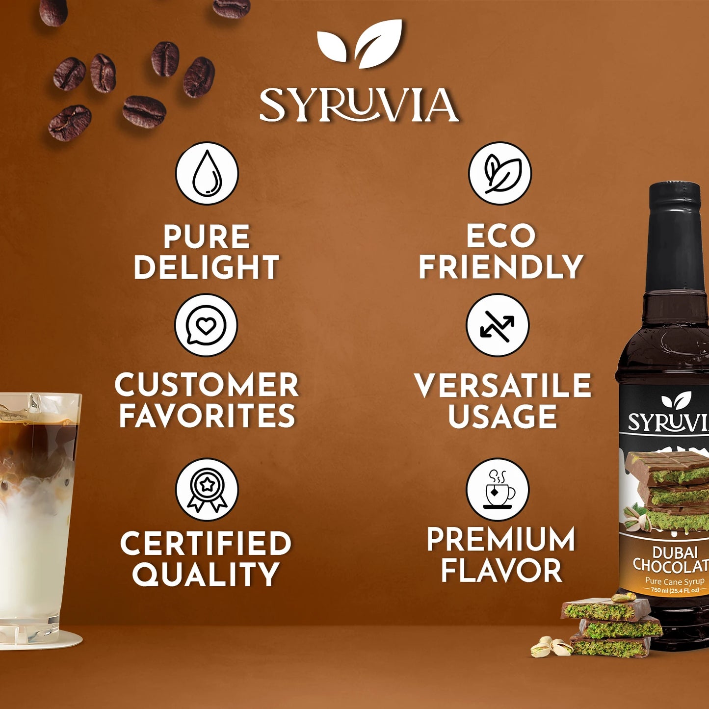 Dubai Chocolate flavoring syrup