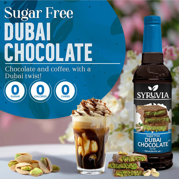 Dubai Chocolate no sugar coffee syrup