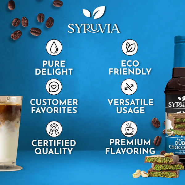 Dubai Chocolate sugar free coffee syrups