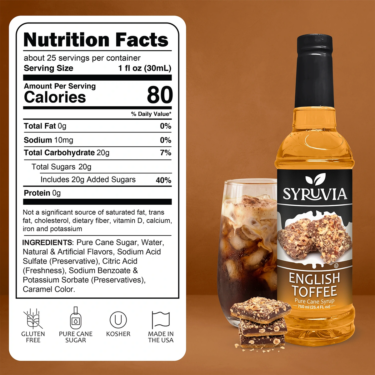 English Toffee Syrup Syruvia