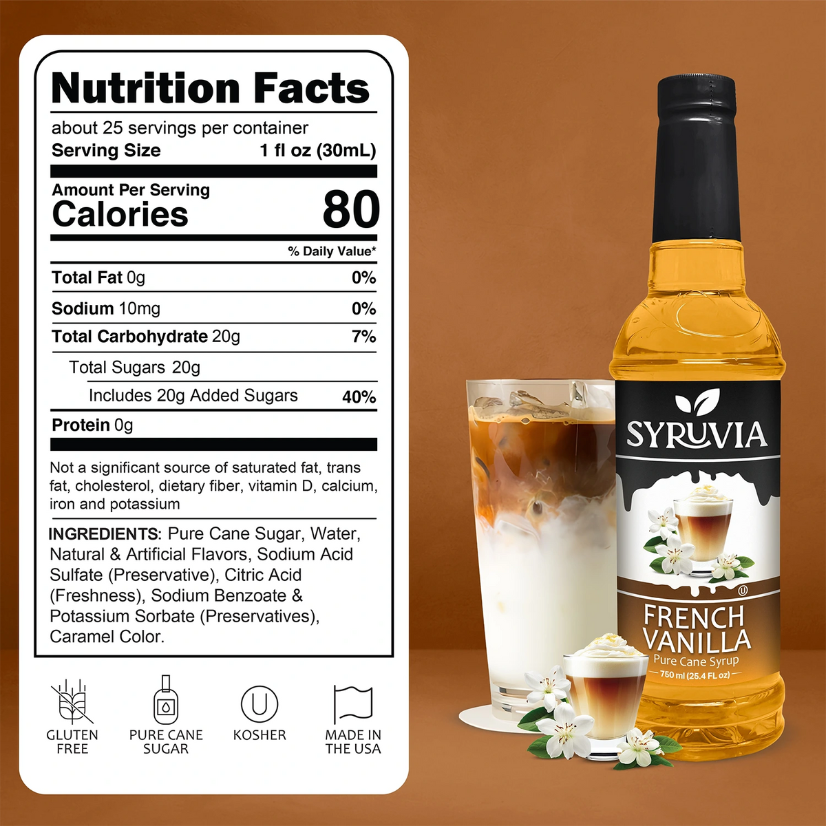 French Vanilla Syrup Syruvia