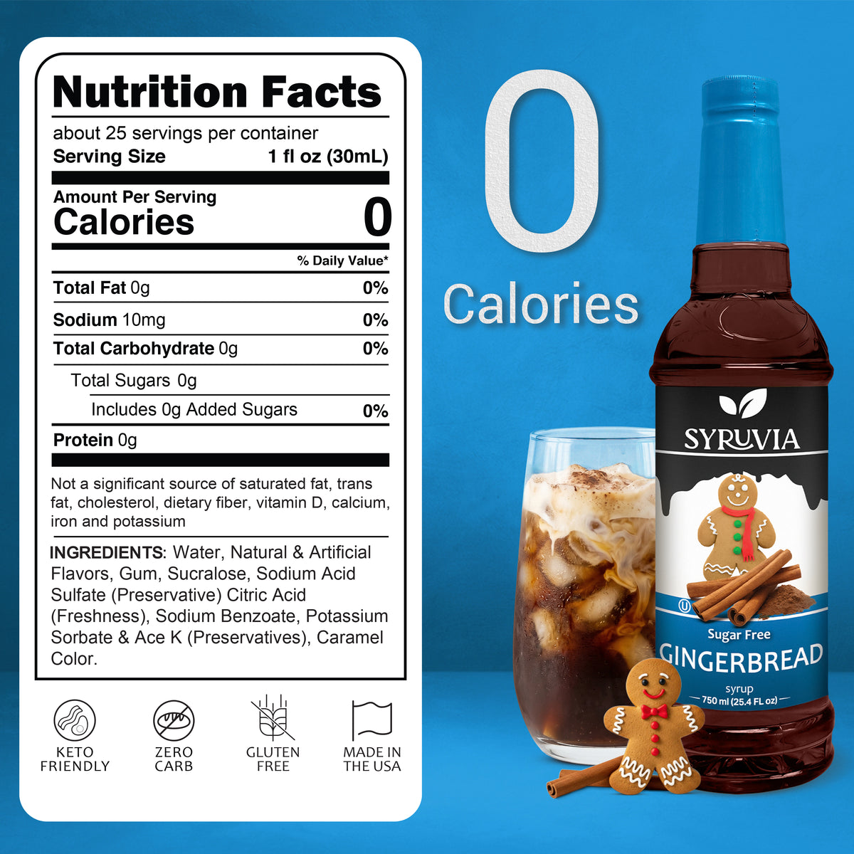 Sugar-Free Gingerbread Syrup Syruvia