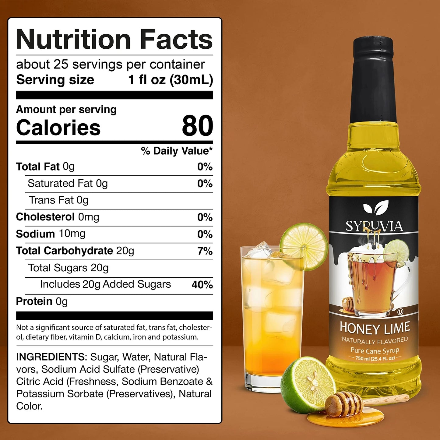 Honey Lime Syrup Syruvia