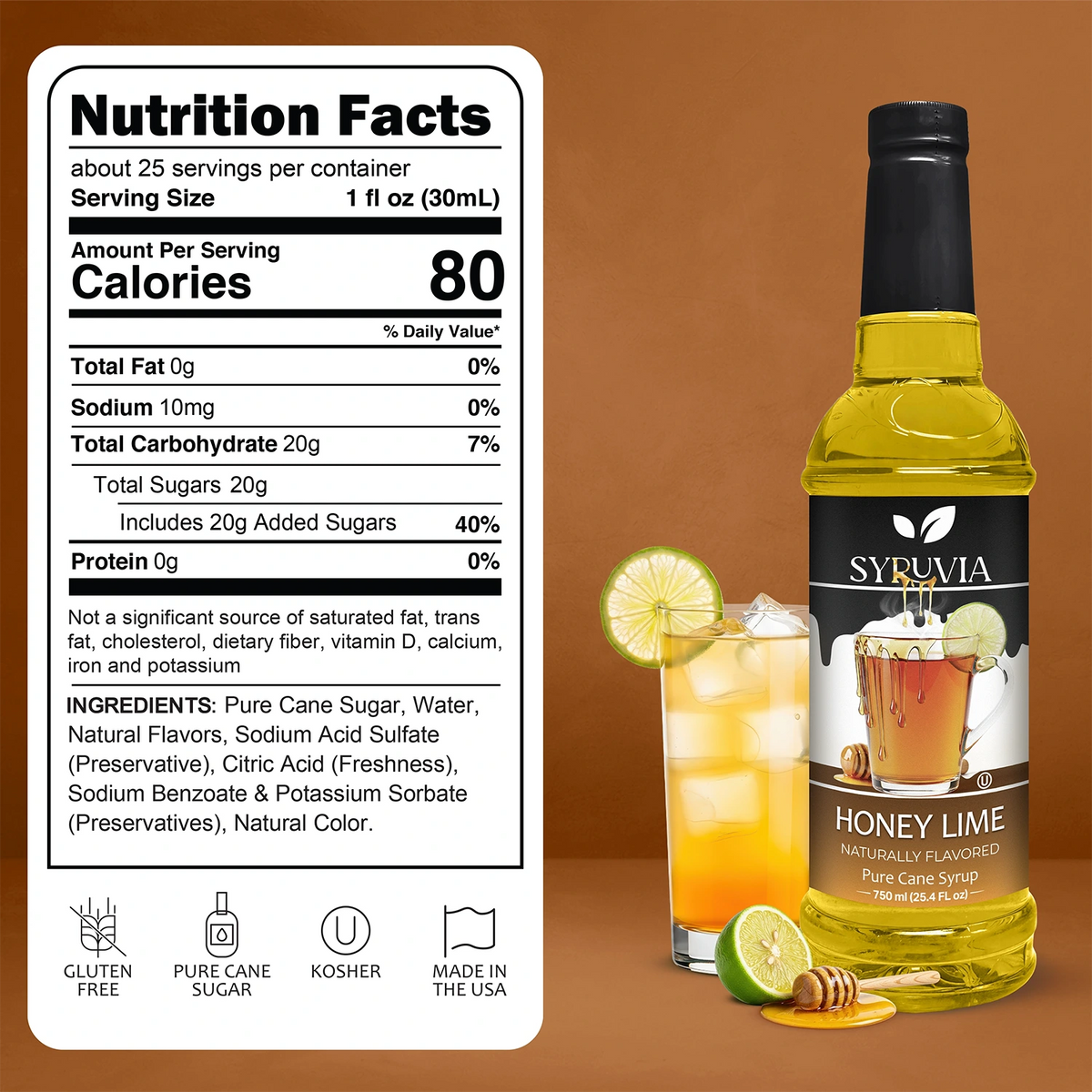 Honey Lime Syrup Syruvia