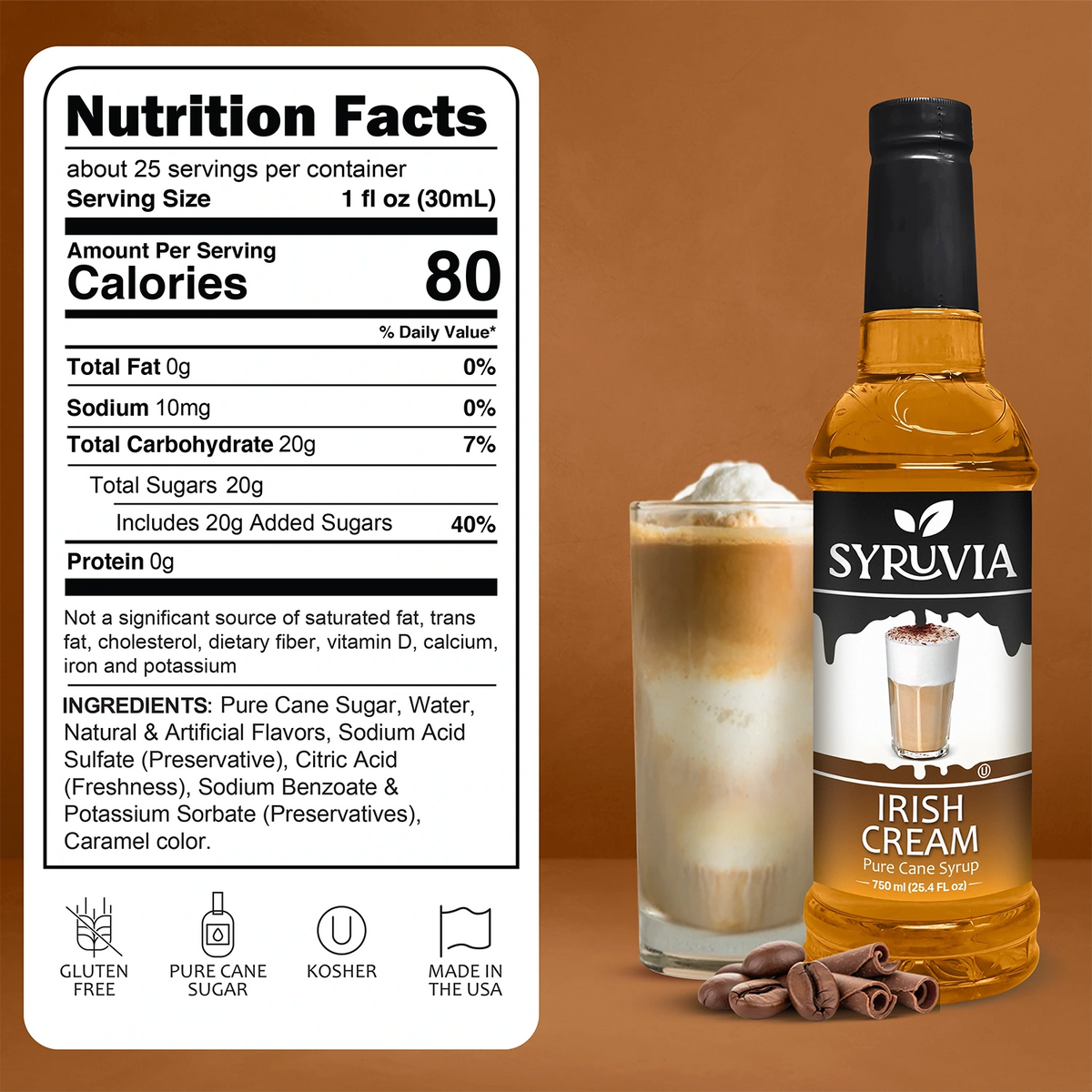 Irish Cream Syrup Syruvia