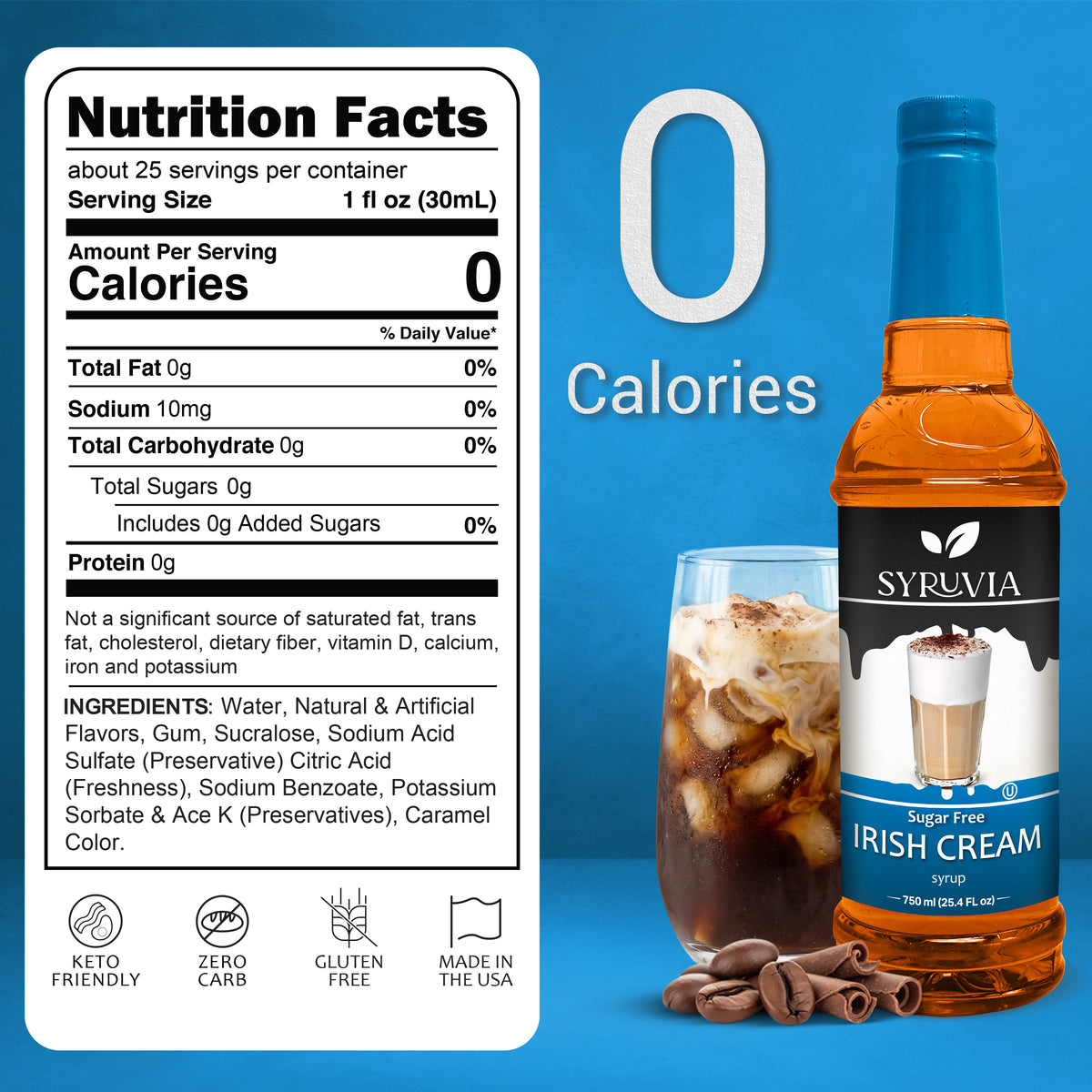 Sugar Free Irish Cream Syrup