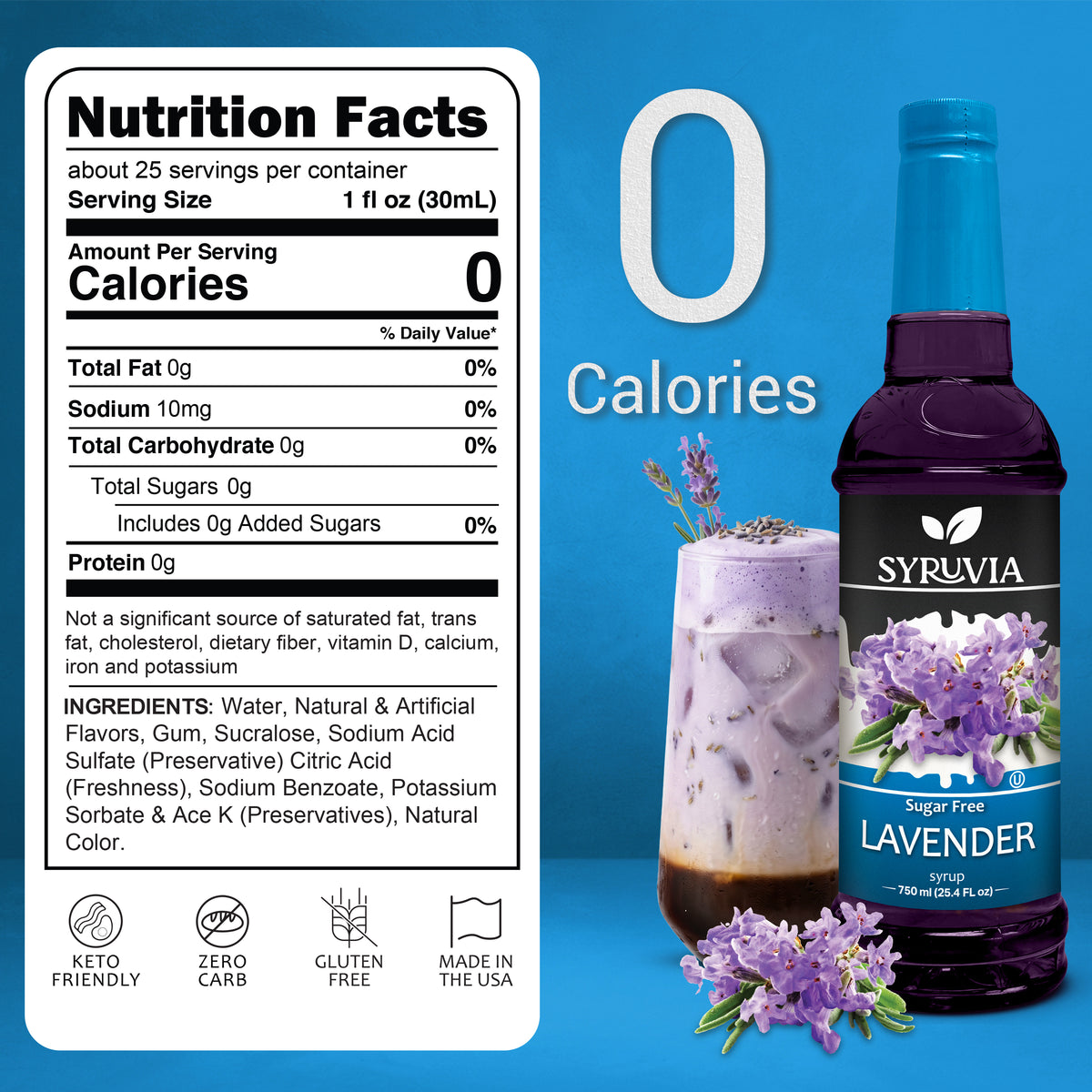 Sugar-Free Lavender  Syrup Syruvia