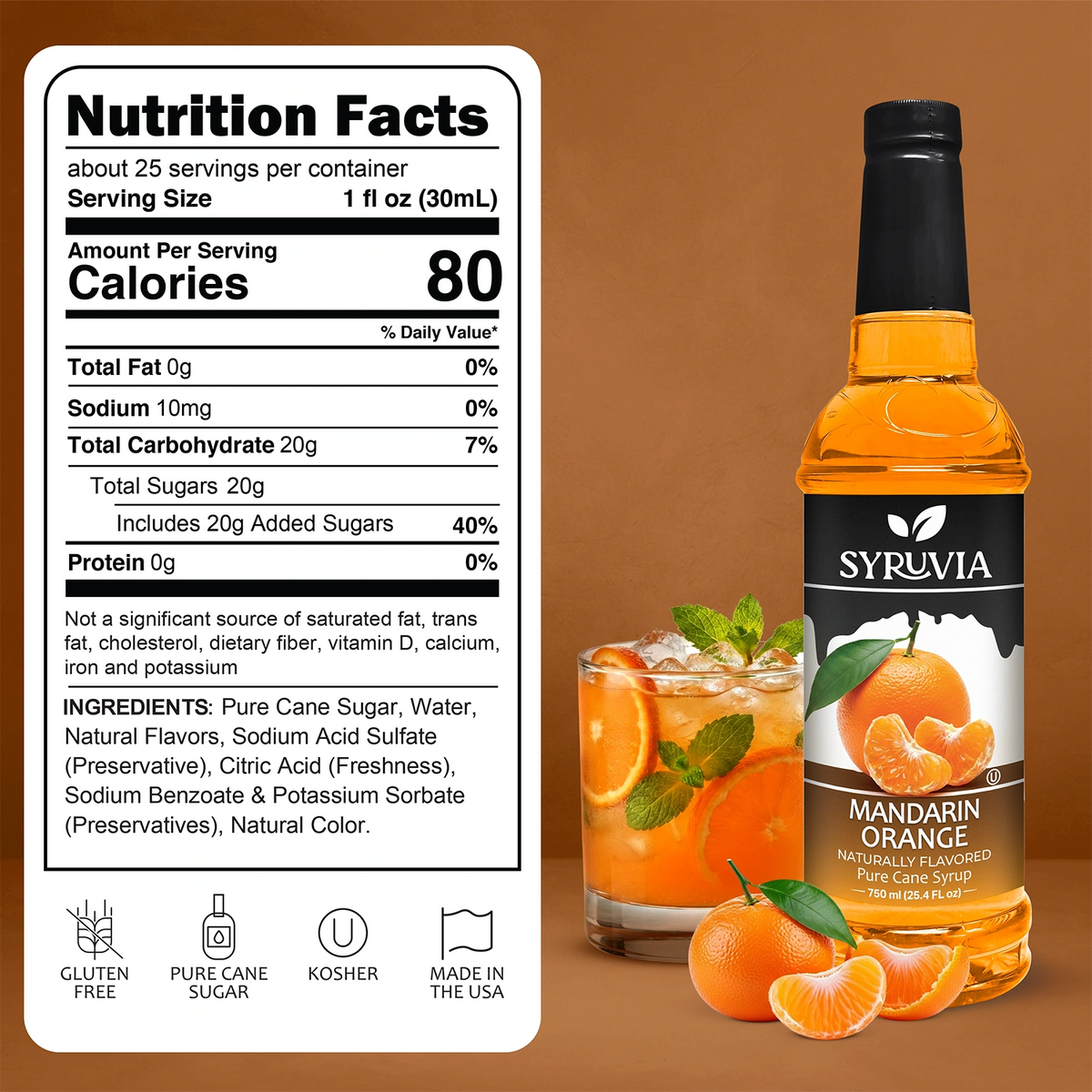 Mandarin Orange Syrup Syruvia