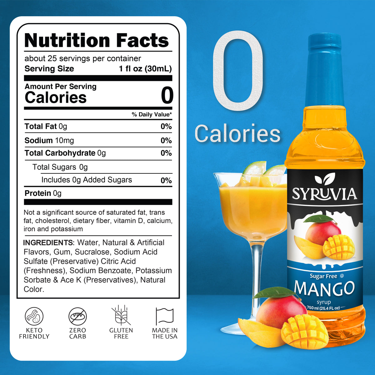 Sugar-Free Mango Syrup Syruvia