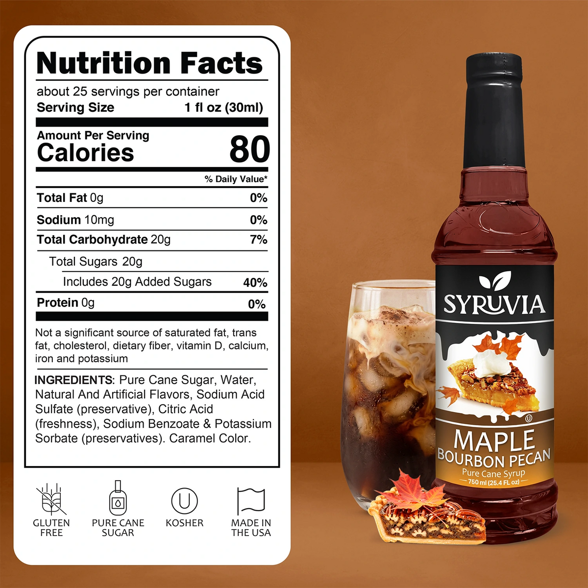Maple Bourbon Pecan Syrup