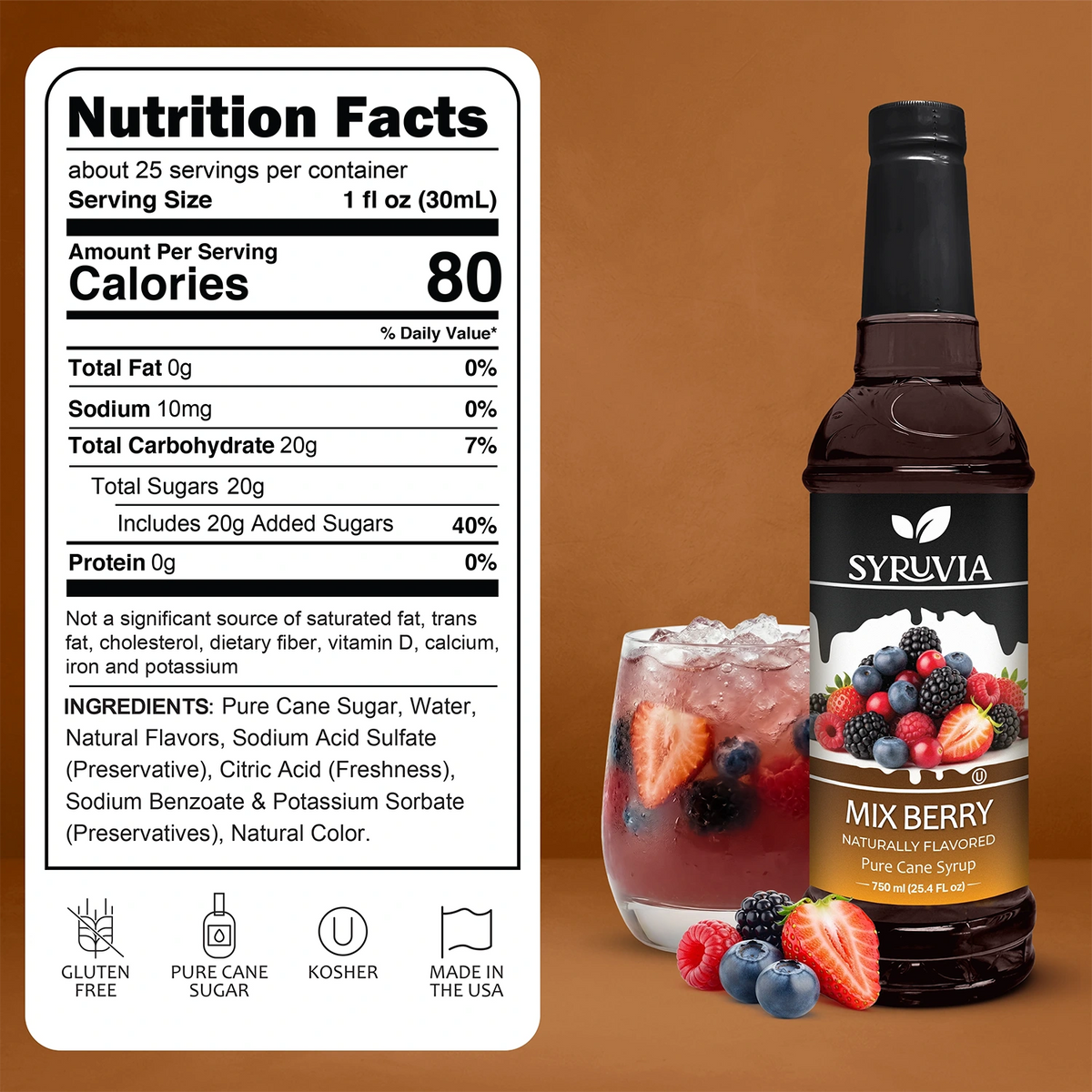 Mix Berry Syrup Syruvia