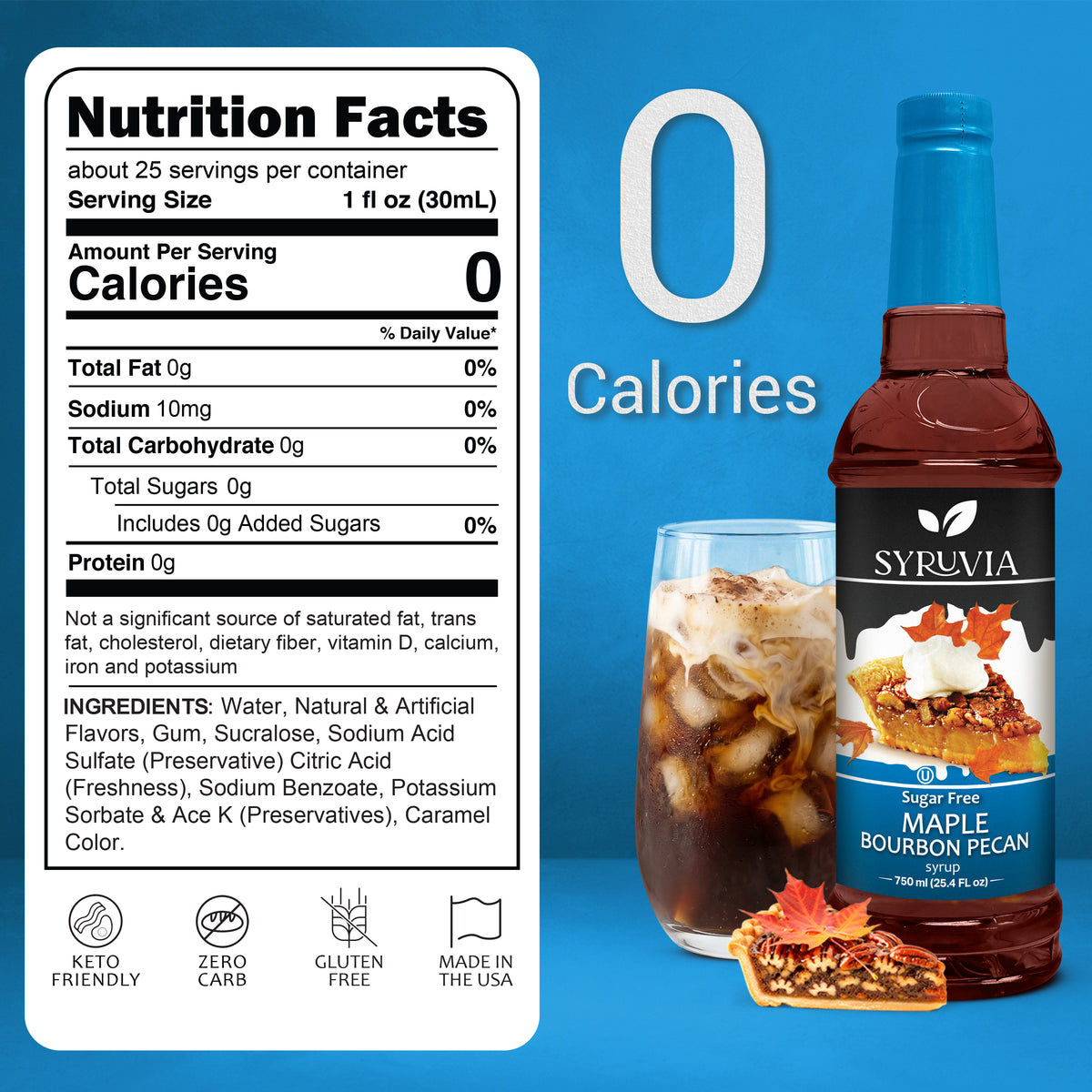 Sugar-Free Maple Bourbon Pecan Syrup Syruvia