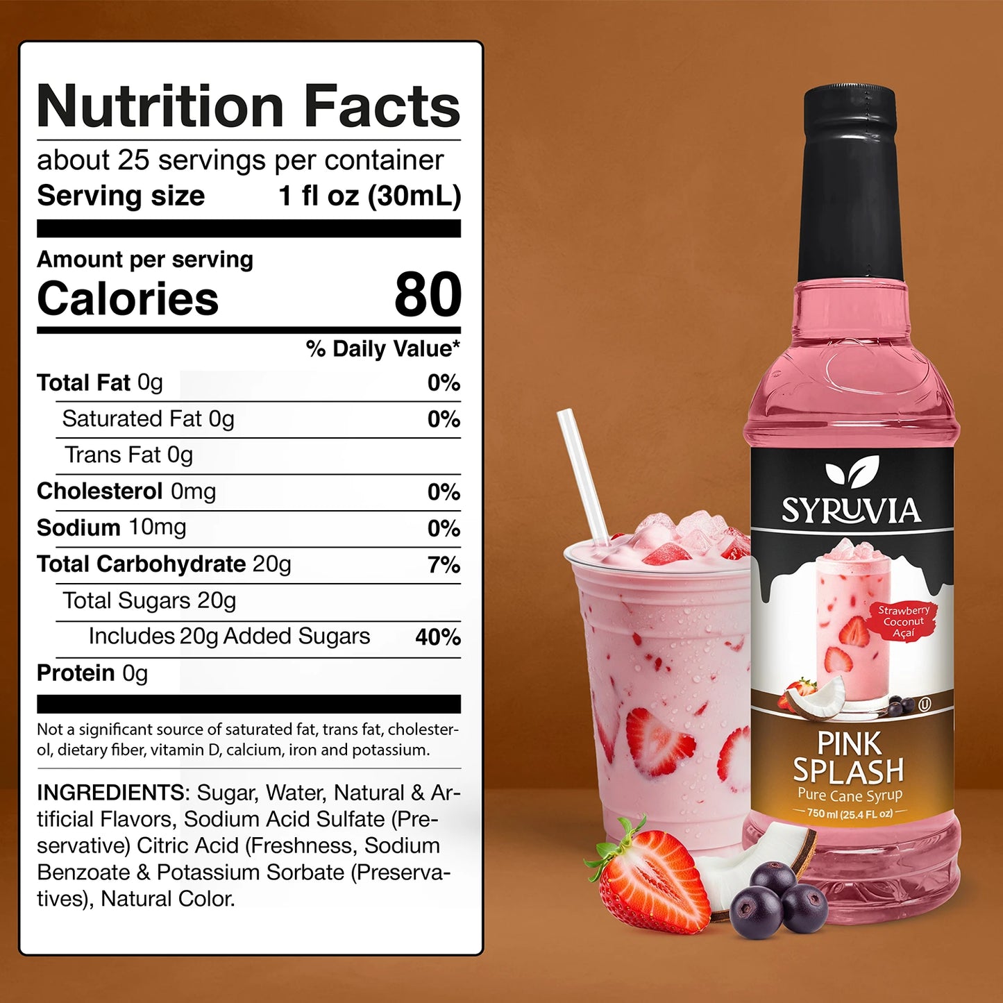Pink Splash Syrup Syruvia
