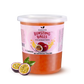 2 LB Passion Fruit Flavored Boba Balls for a Bursting and Popping Boba Experience ( 1 case 12x 2lb)