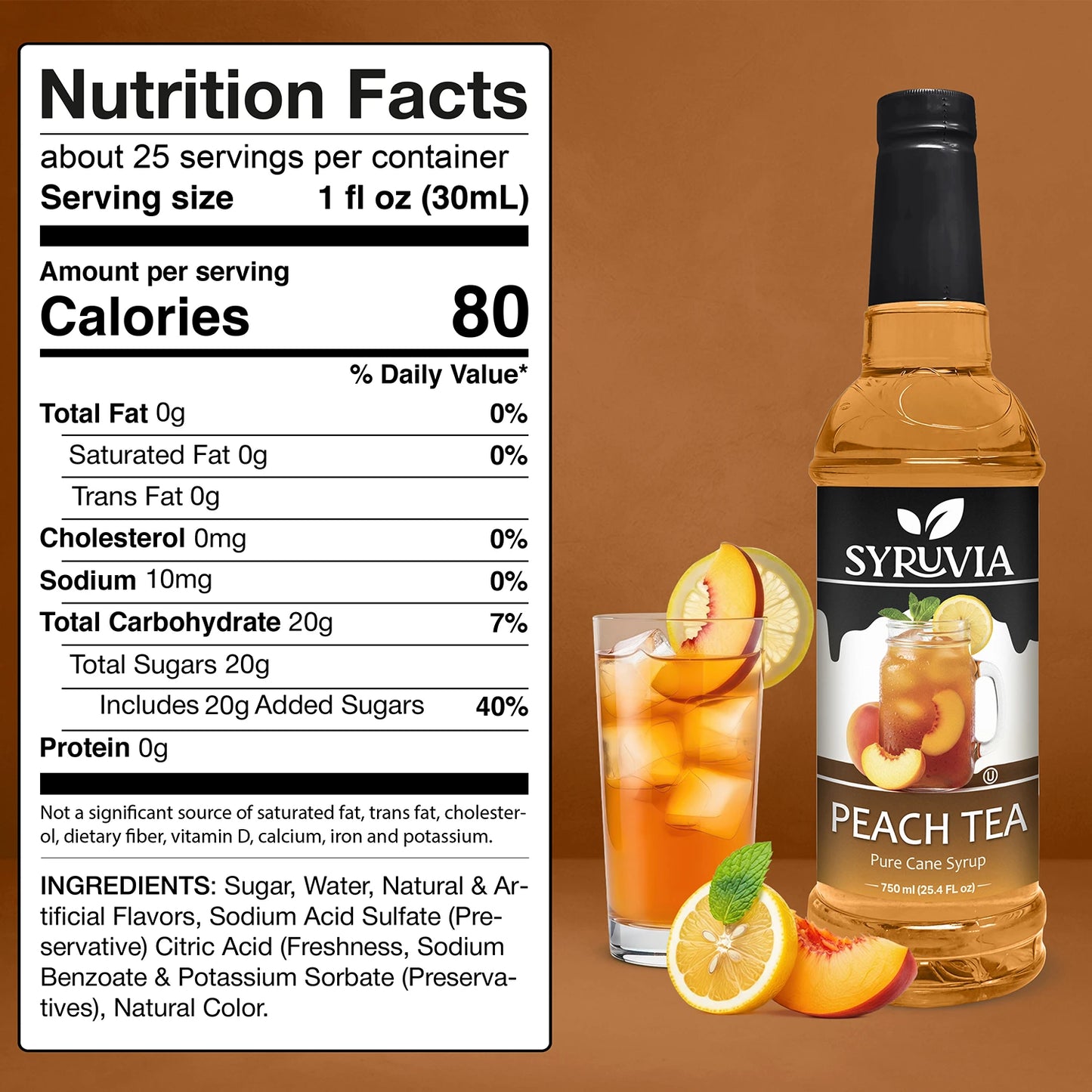 Peach Tea Syrup Syruvia