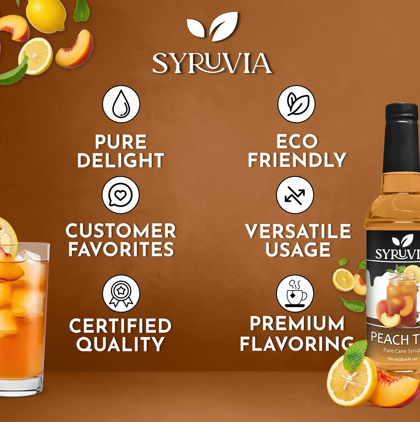 Peach Tea Syrup Syruvia