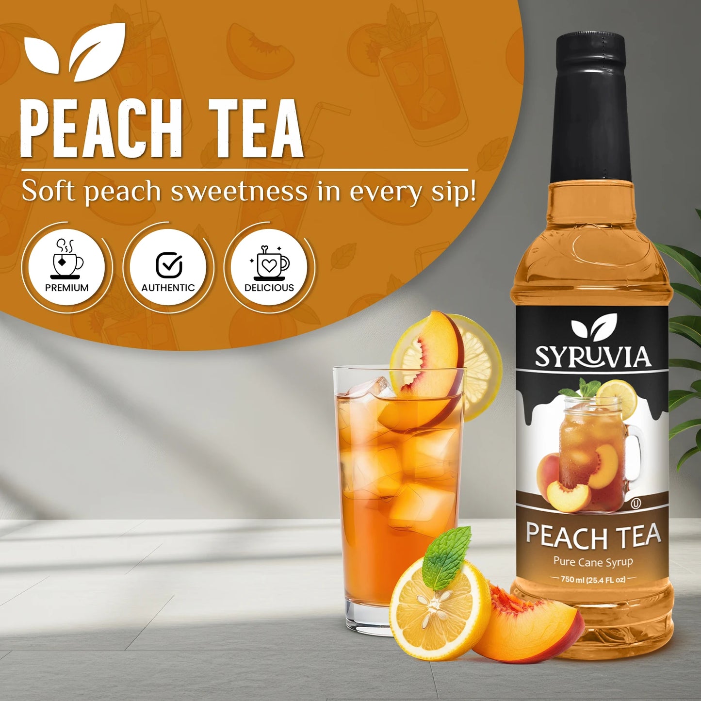 Peach Tea Syrup Syruvia