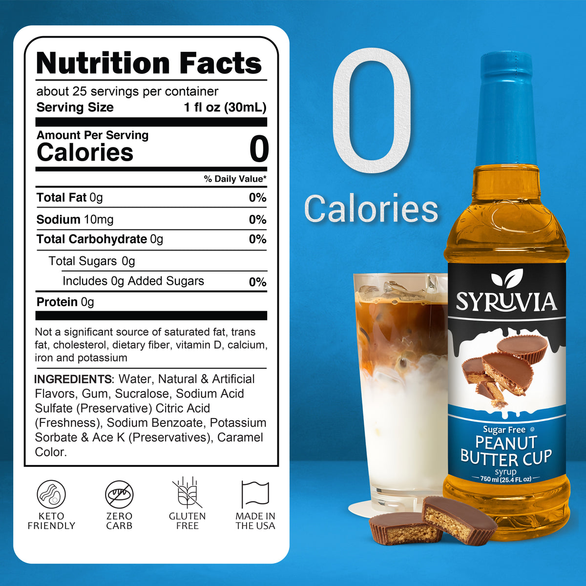 Sugar-Free Peanut Butter Cup Syrup Syruvia