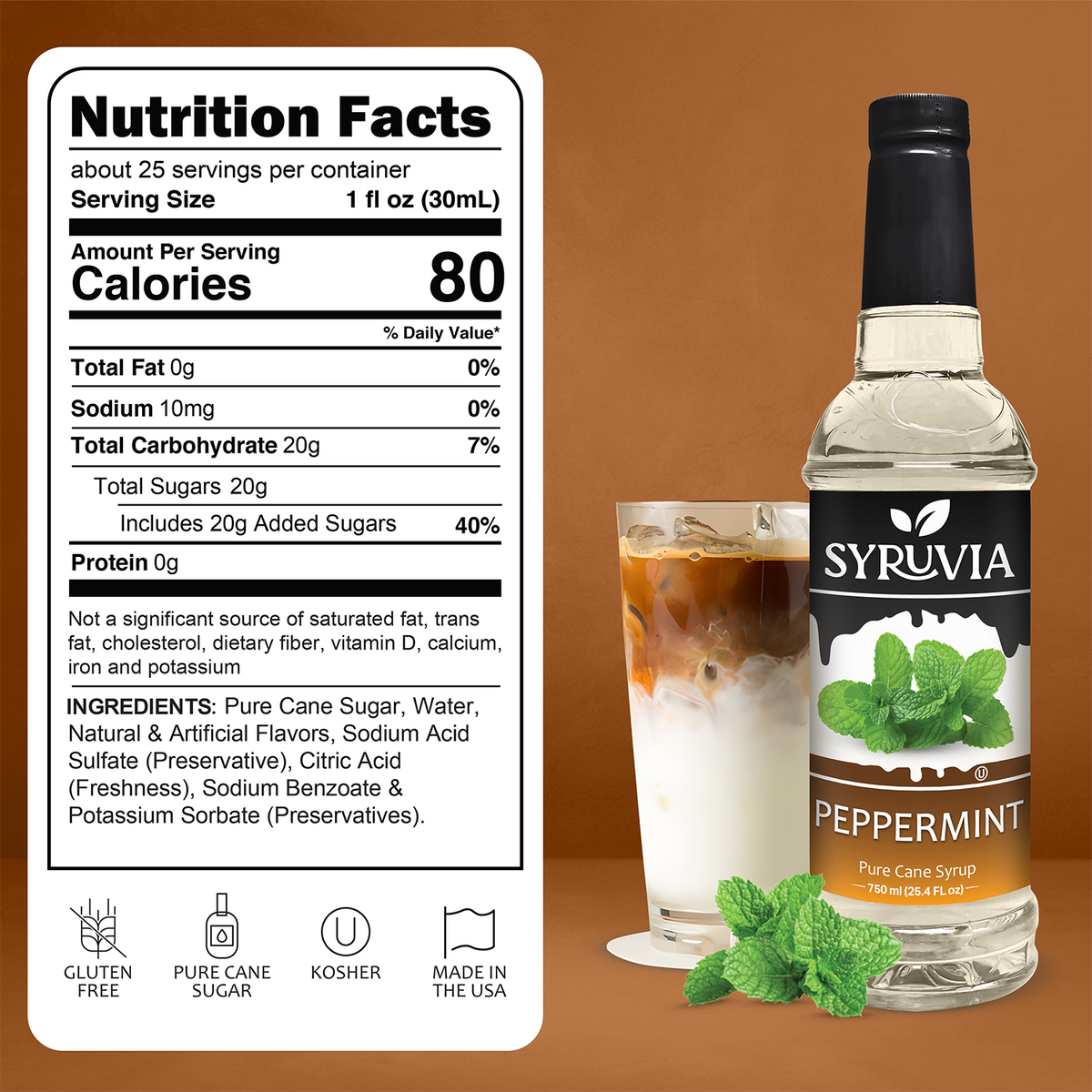 Peppermint Syrup Syruvia