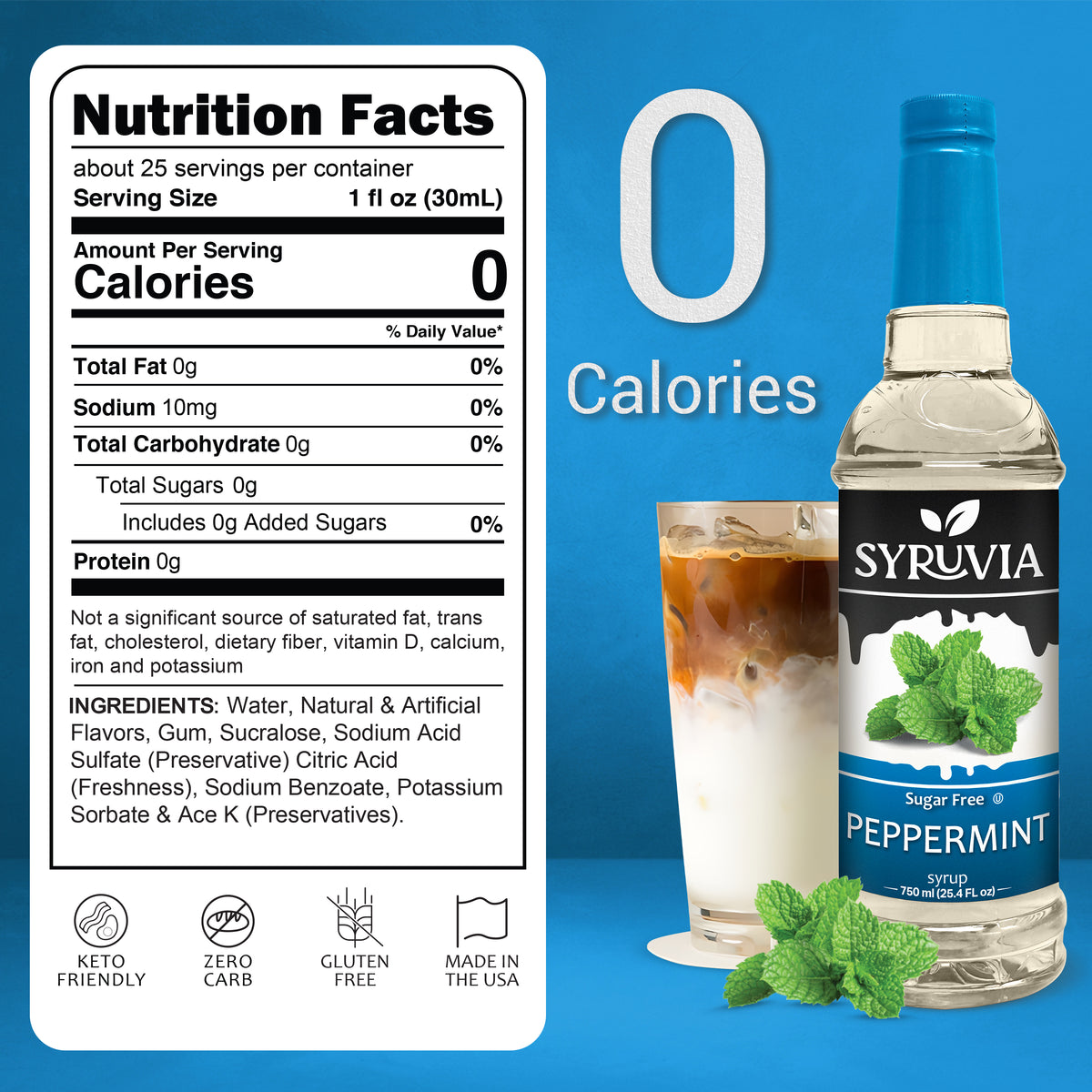 Sugar-Free Peppermint Syrup Syruvia