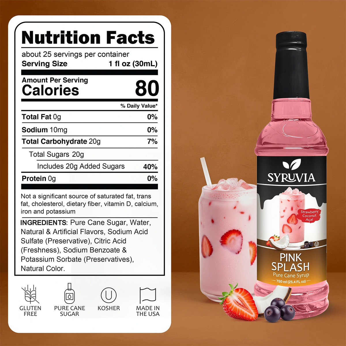 Pink Splash Syrup Syruvia