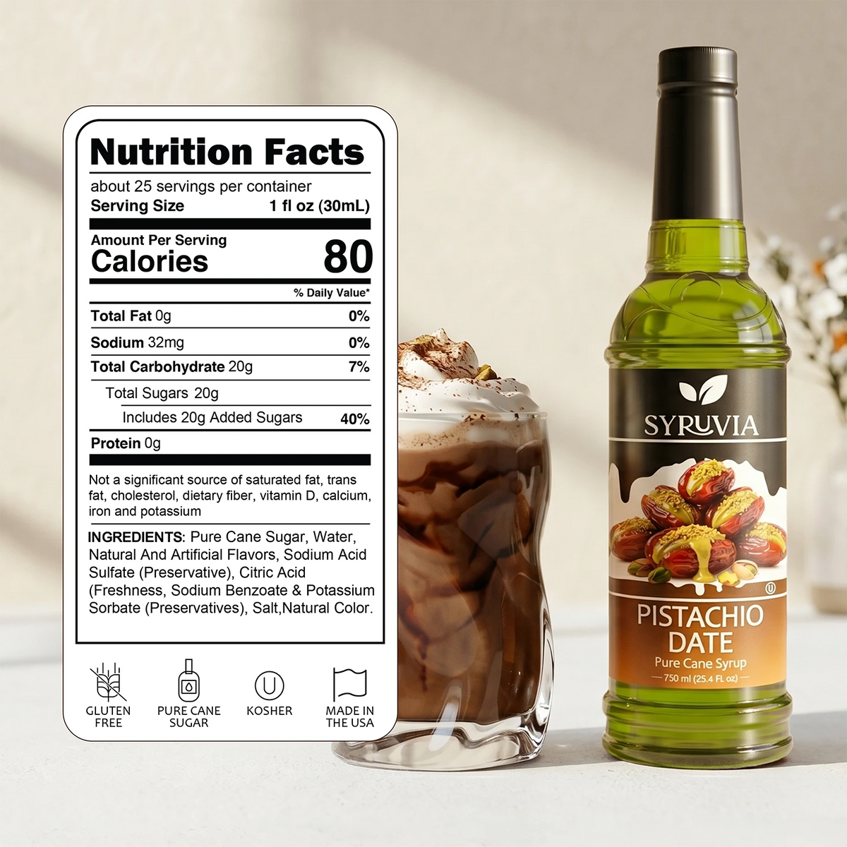 Pistachio Date Syrup Syruvia
