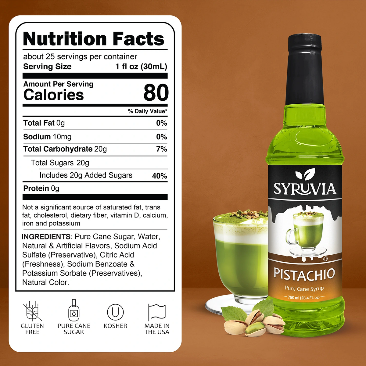 Pistachio Syrup Syruvia