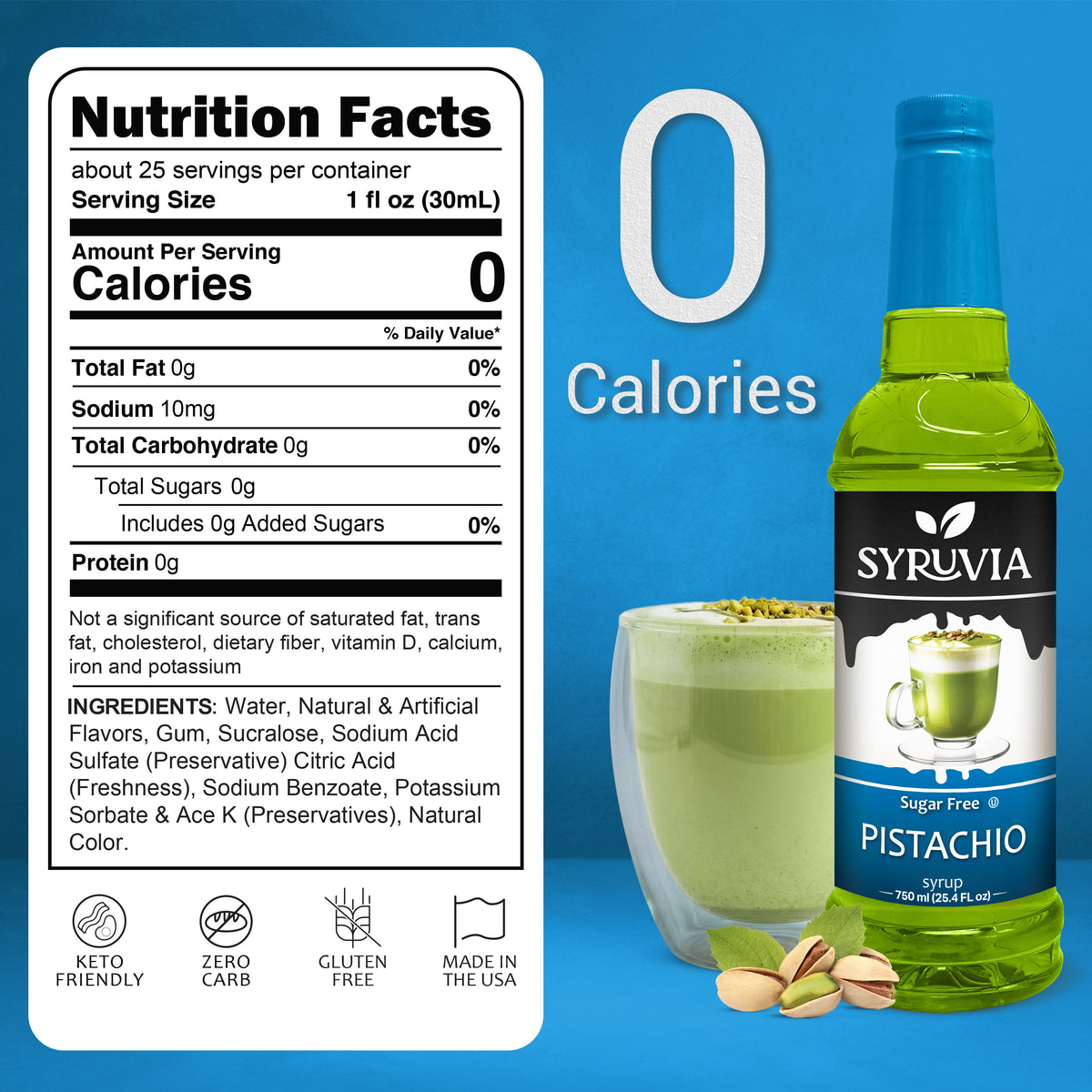 Sugar-Free Pistachio Syrup Syruvia