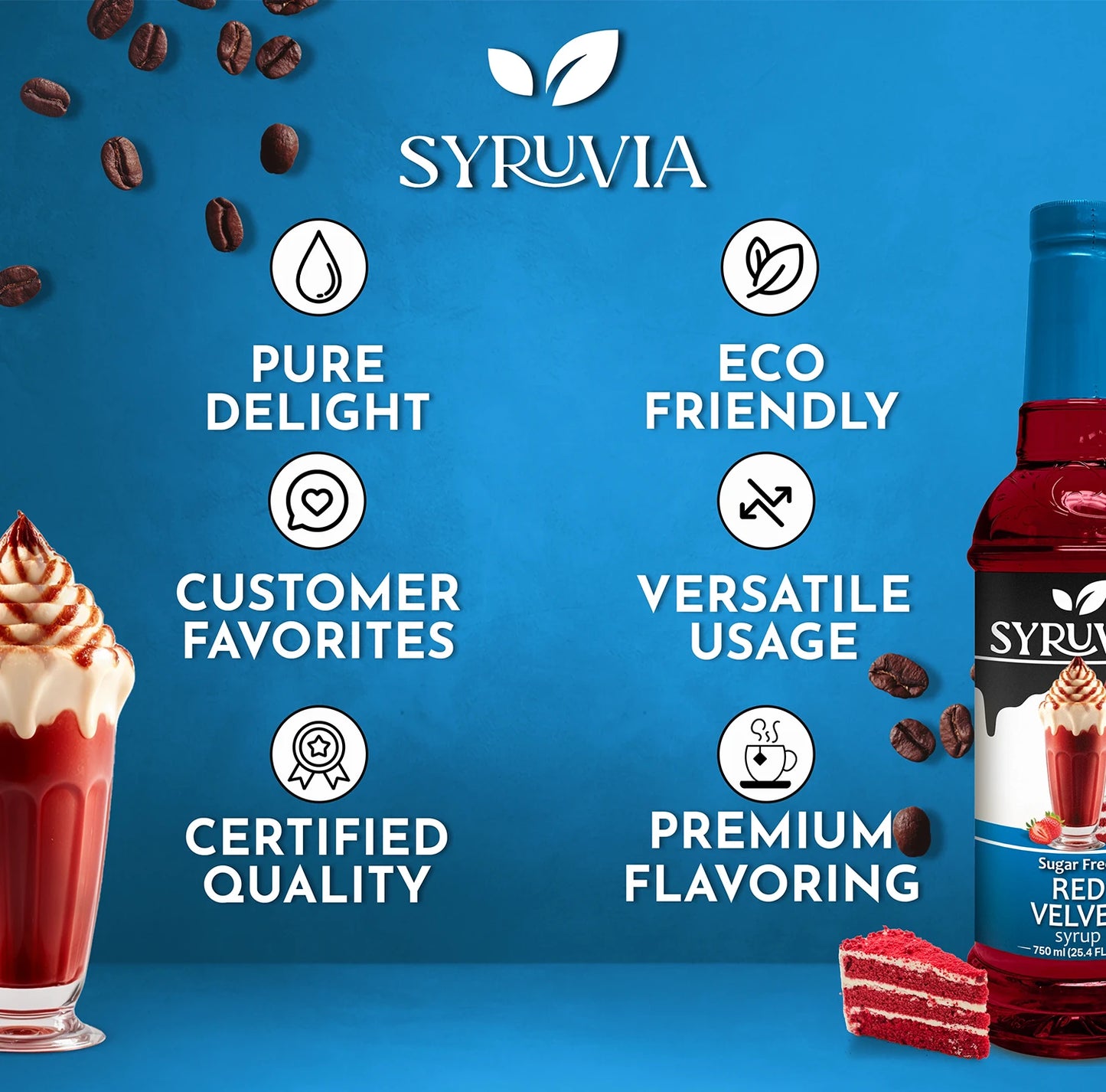 Red Velvet sugar free coffee syrup