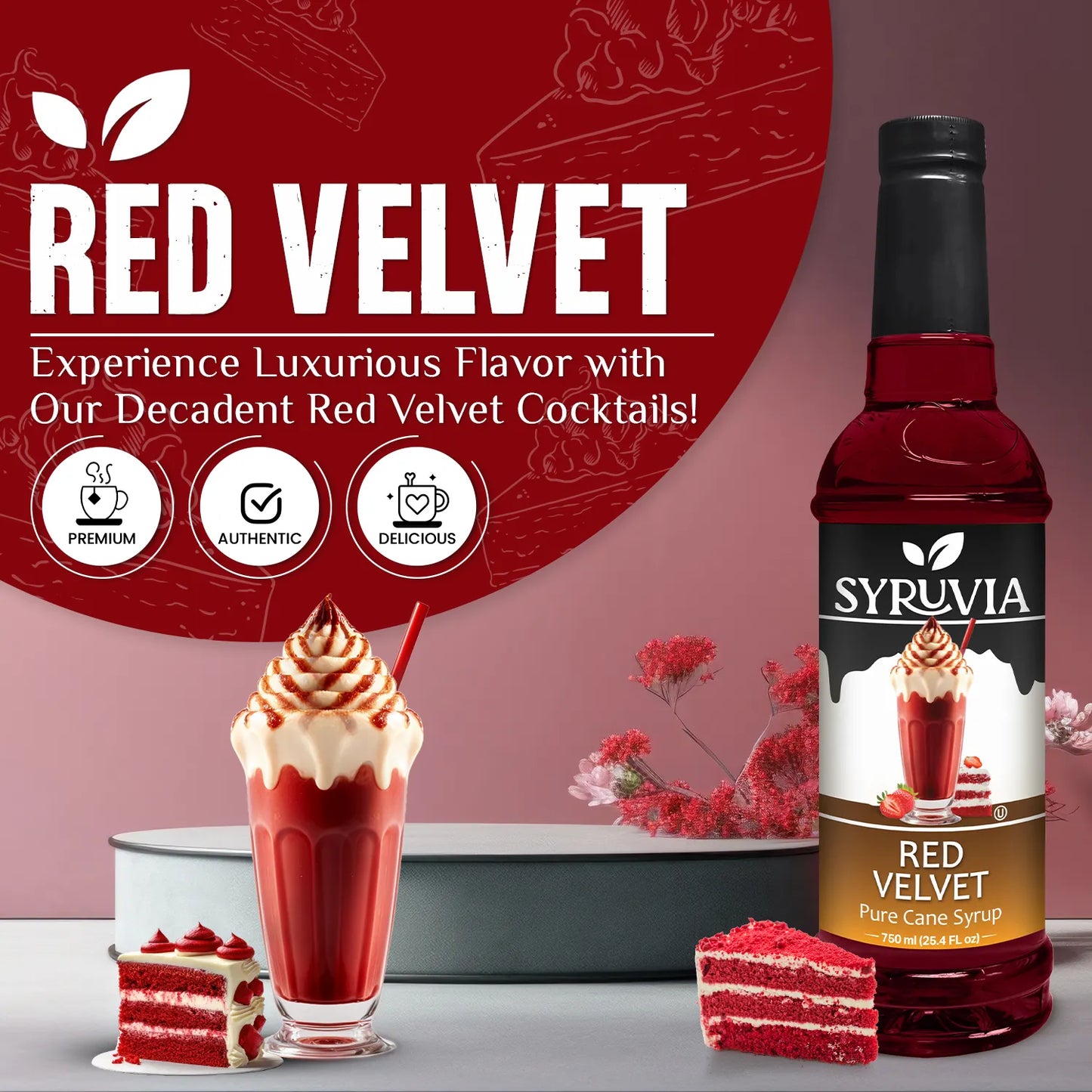 Red Velvet syrup for coffee