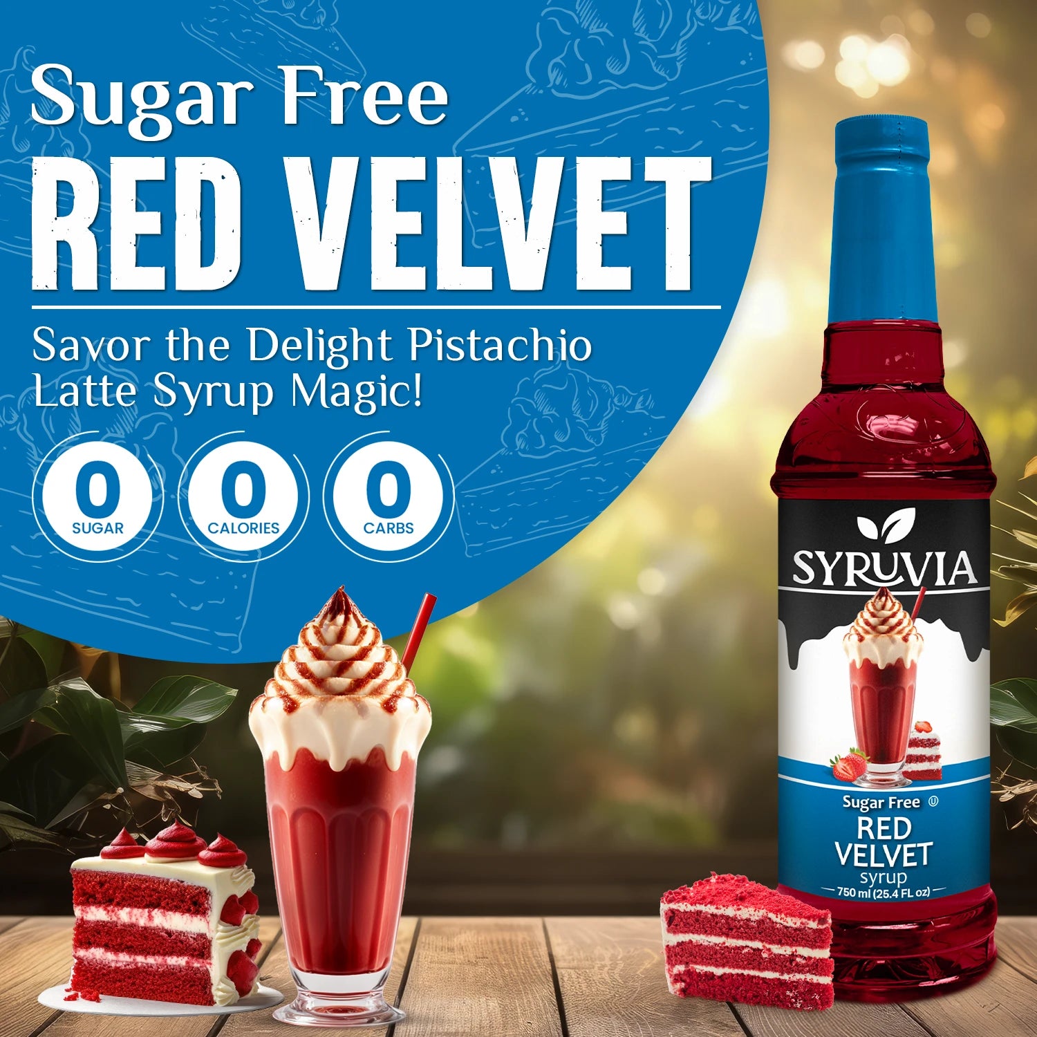 Red Velvet syrup for coffee sugar free