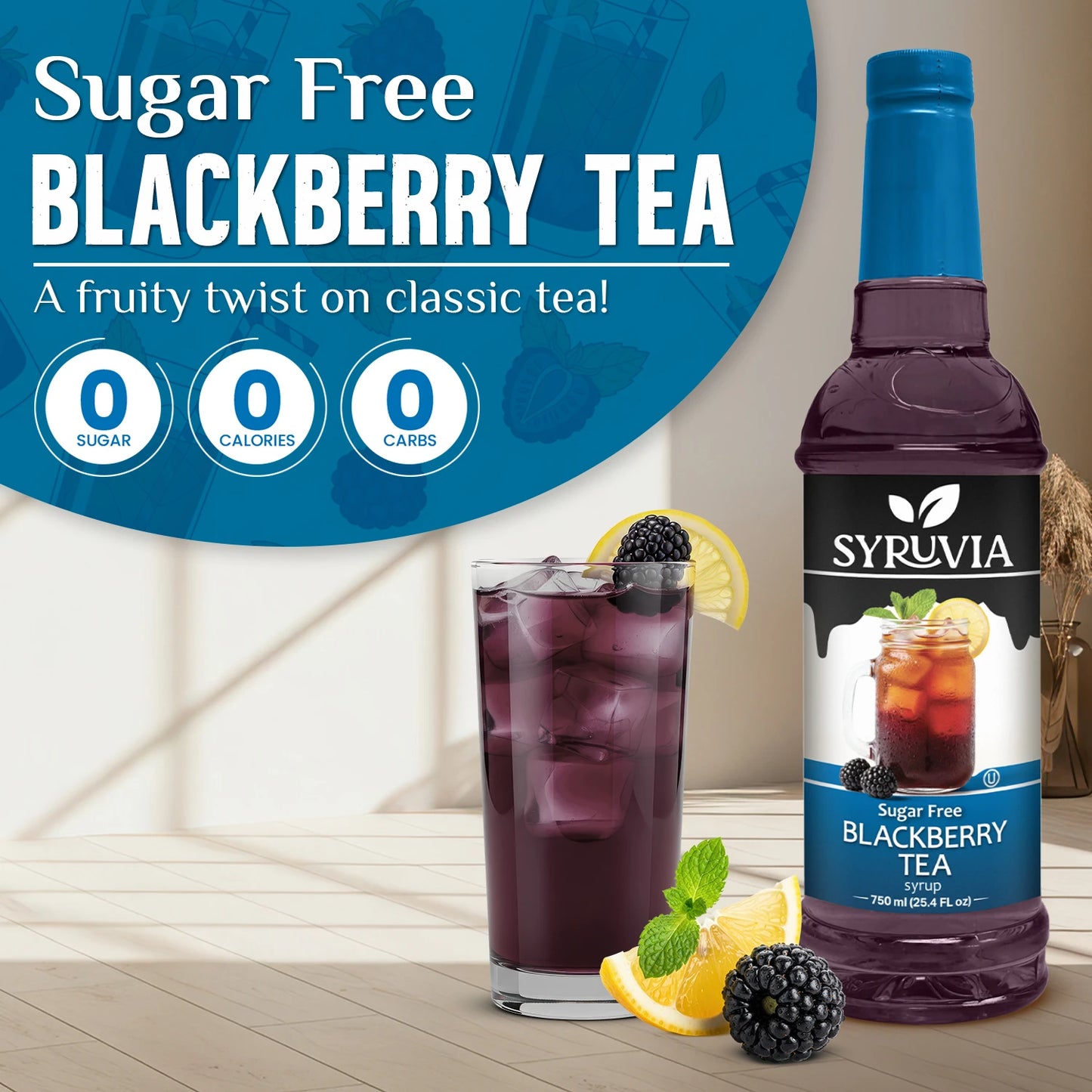 Sugar-Free Blackberry Tea Syrup