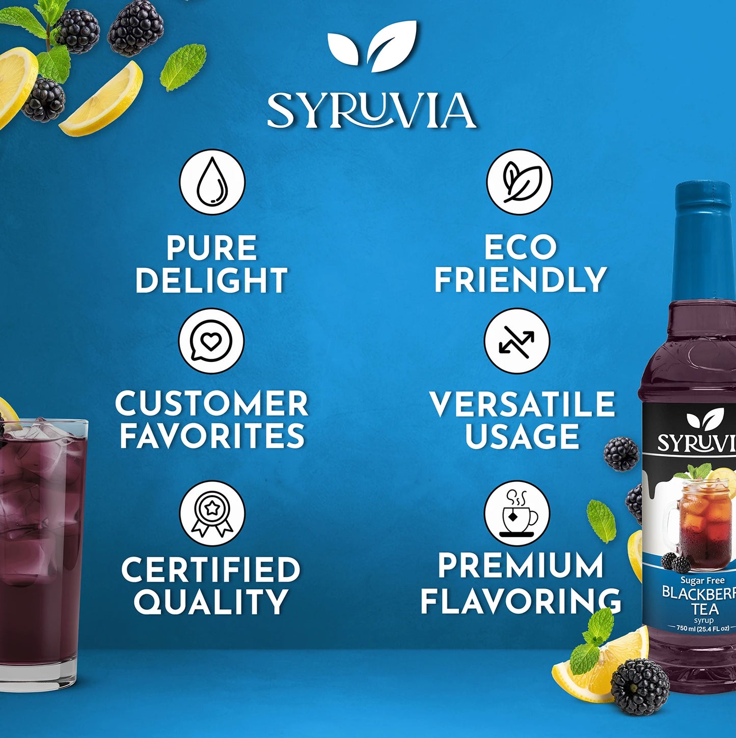 Sugar-Free Blackberry Tea Syrup