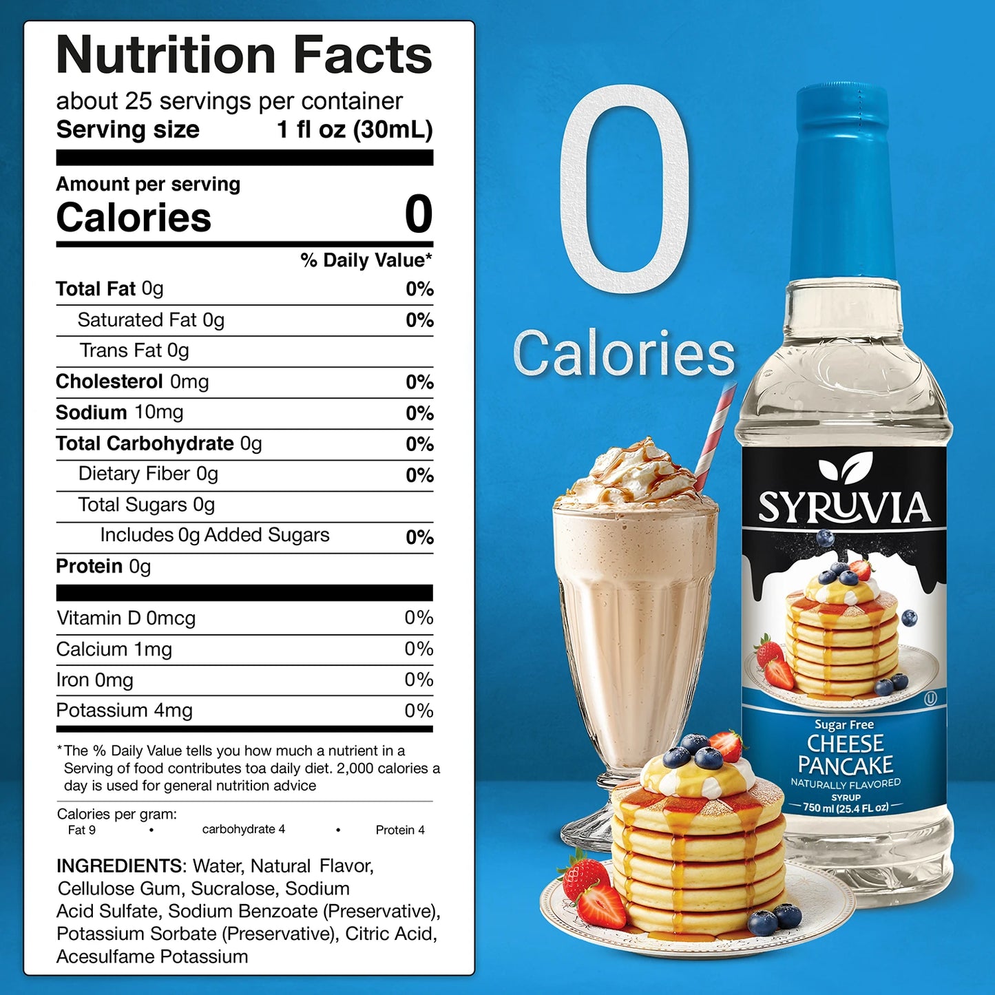 Sugar-Free Cheese Pancake Syrup Syruvia
