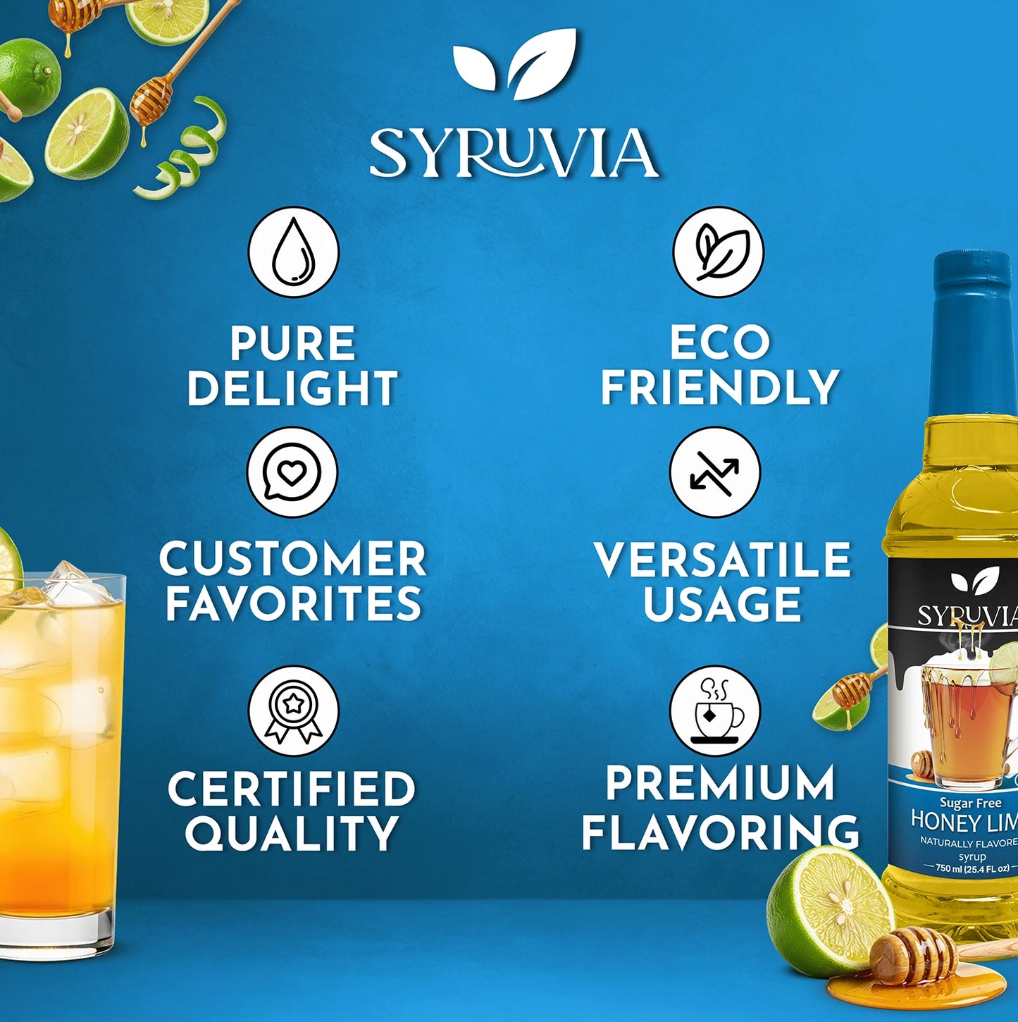 Sugar-Free Honey Lime Syrup Syruvia