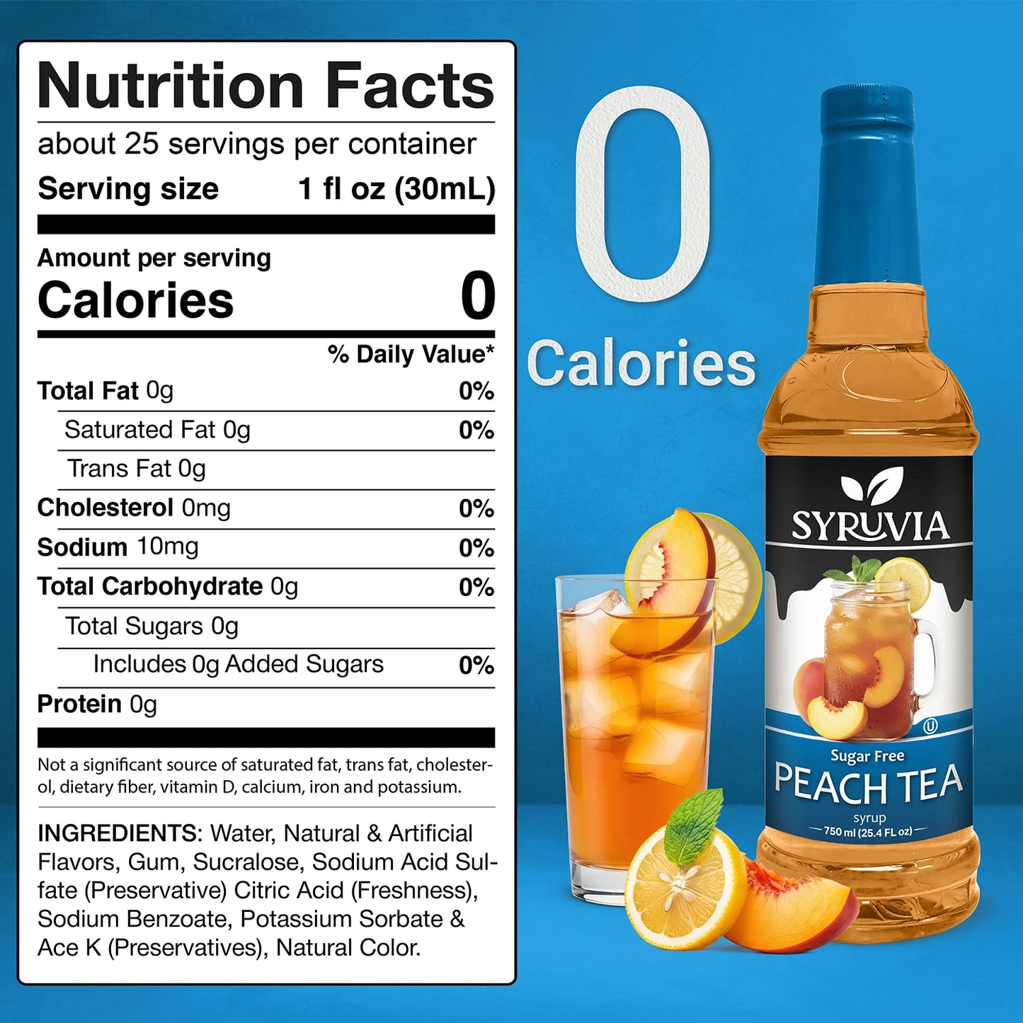 Sugar-Free Peach Tea Syrup