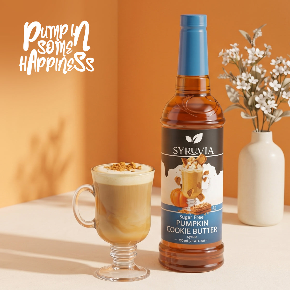Sugar-Free Pumpkin Cookie Butter Syrup Syruvia
