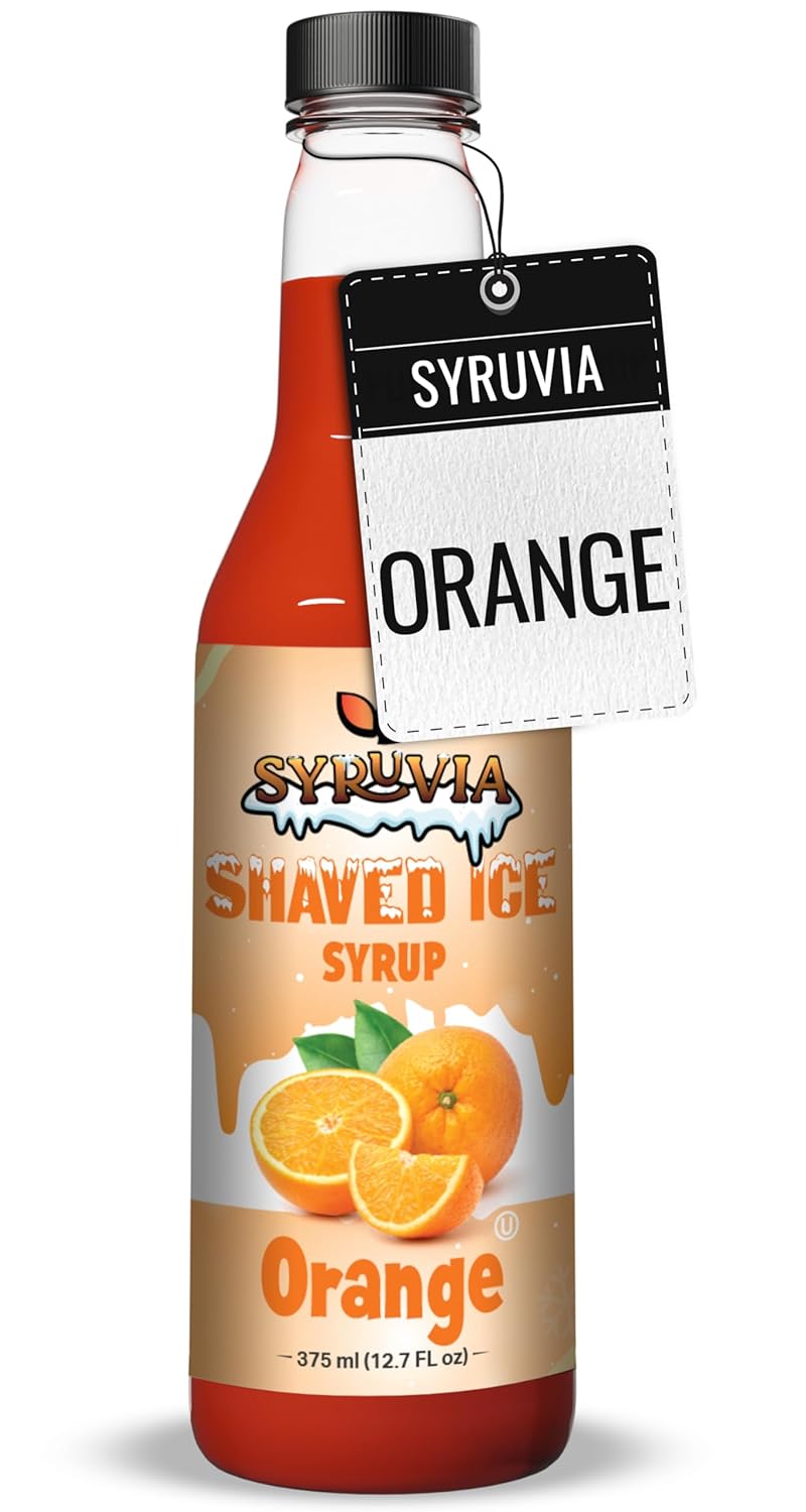 Shaved Ice Bubble Orange Syrup