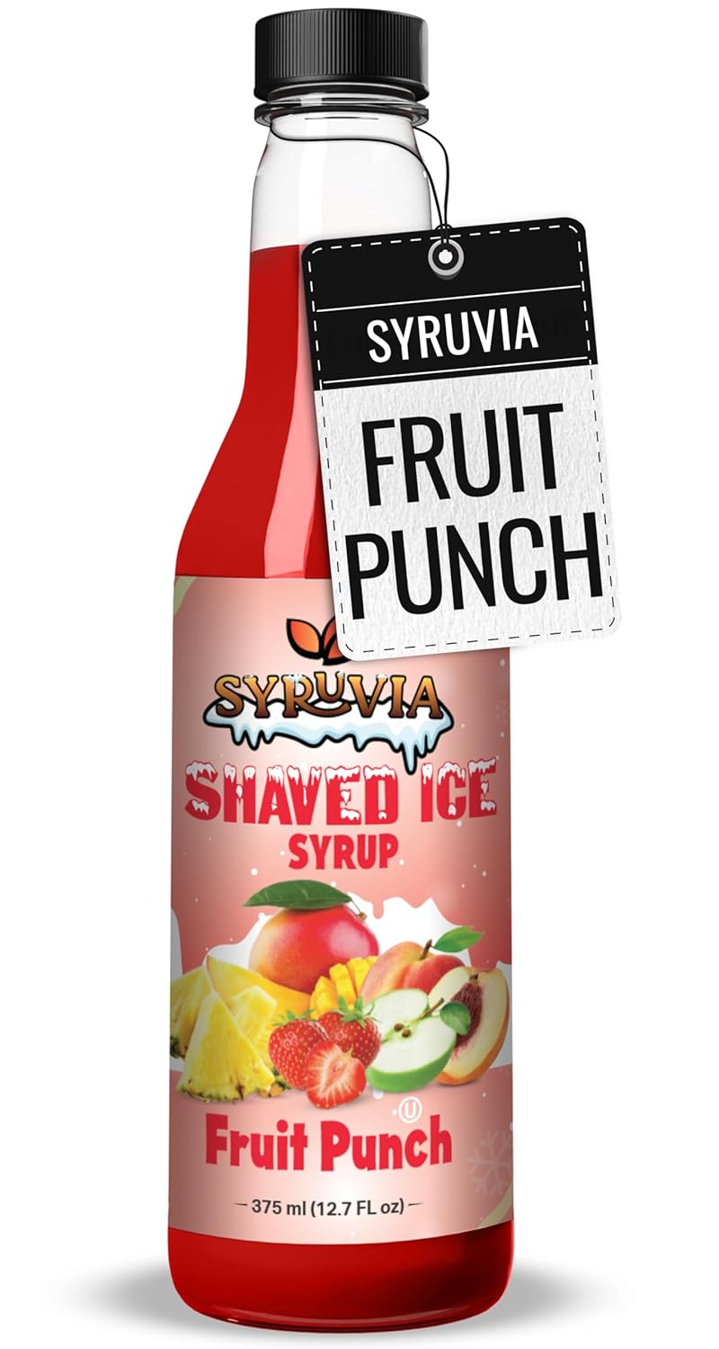 Shaved Ice Bubble Fruit Punch Syrup
